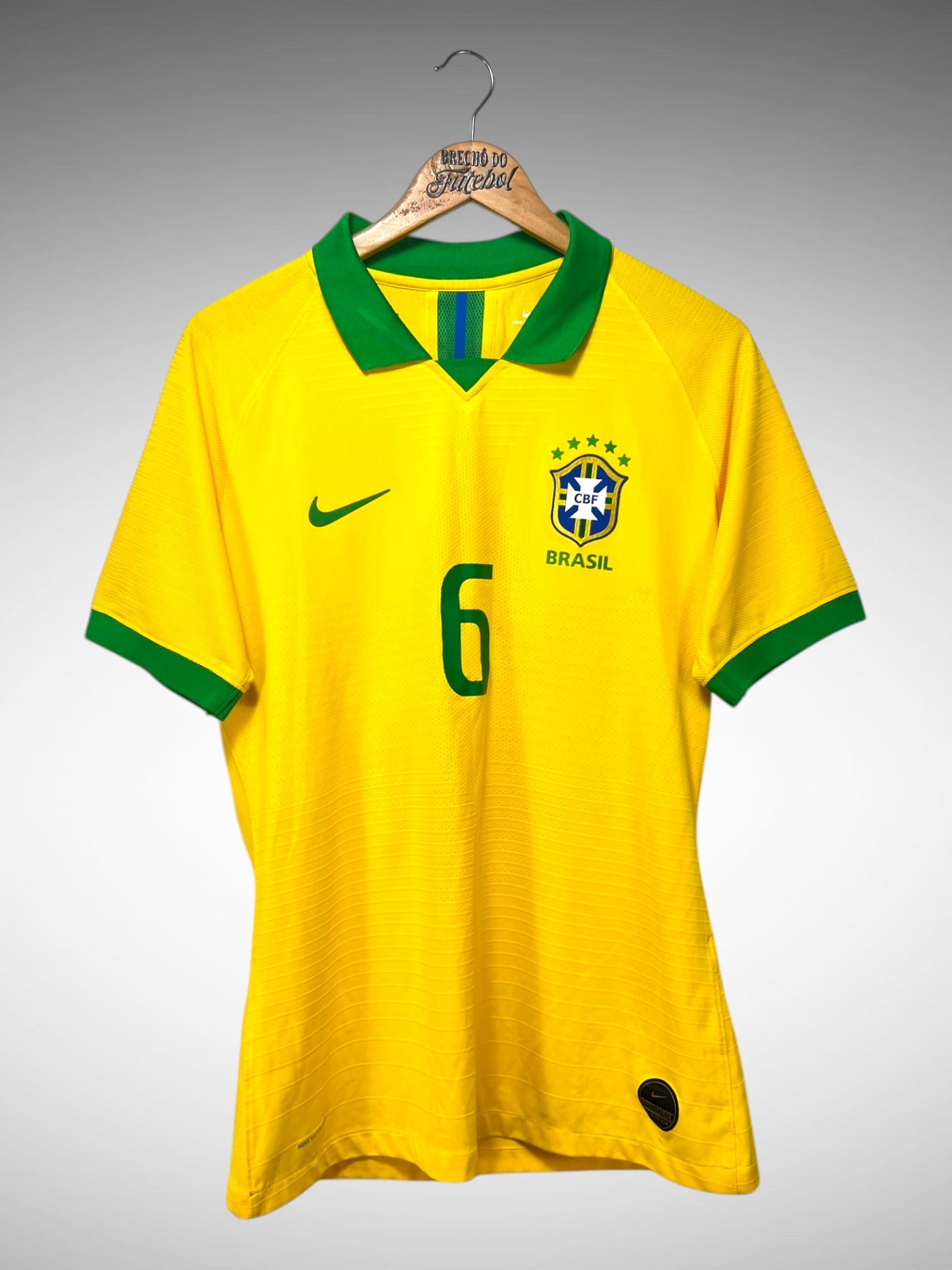 Brasil 2019 Primeira Camisa Tam G N 6 C. Henrique.