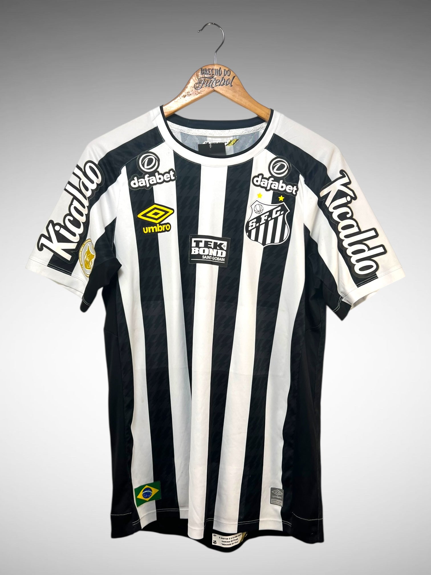 Santos 2021 Segunda Camisa Tam M N 3 F. Jonatan.