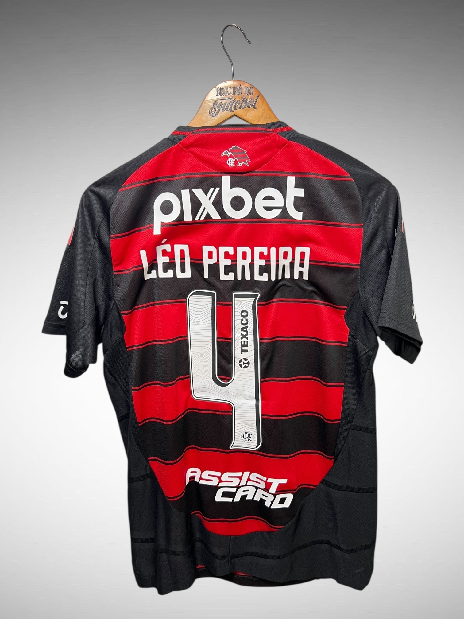 Flamengo 2025 Primeira Camisa Tam M N 4 Léo Pereira.