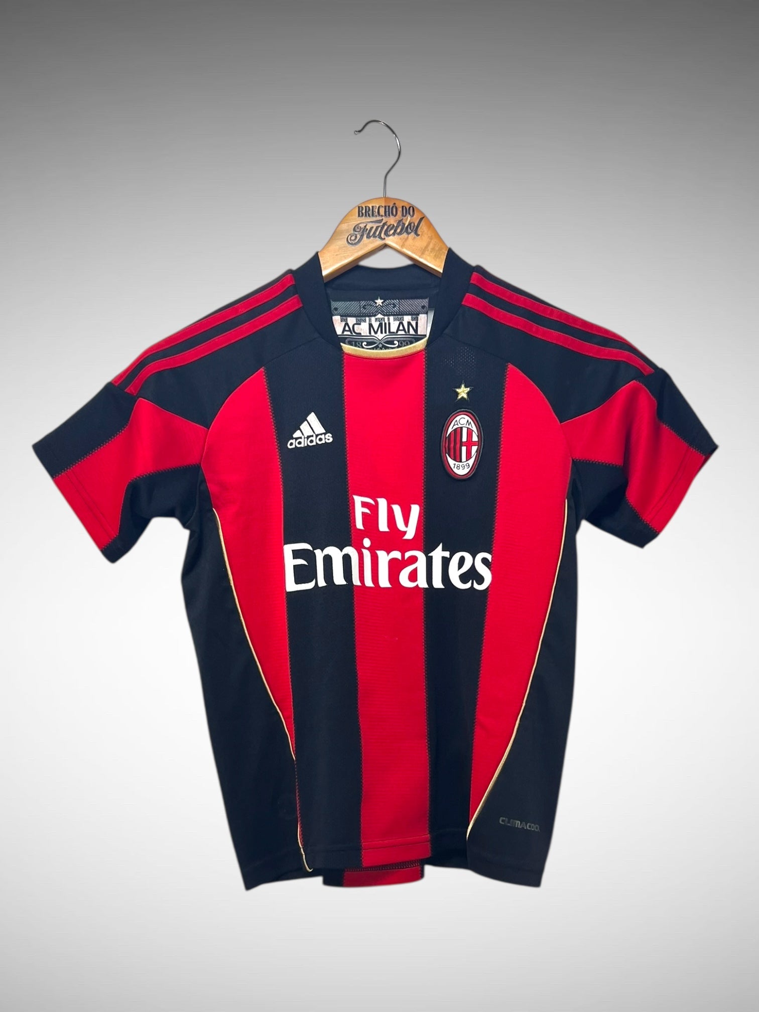 Milan 2012 Primeira Camisa Tam 12 Anos Infantil.