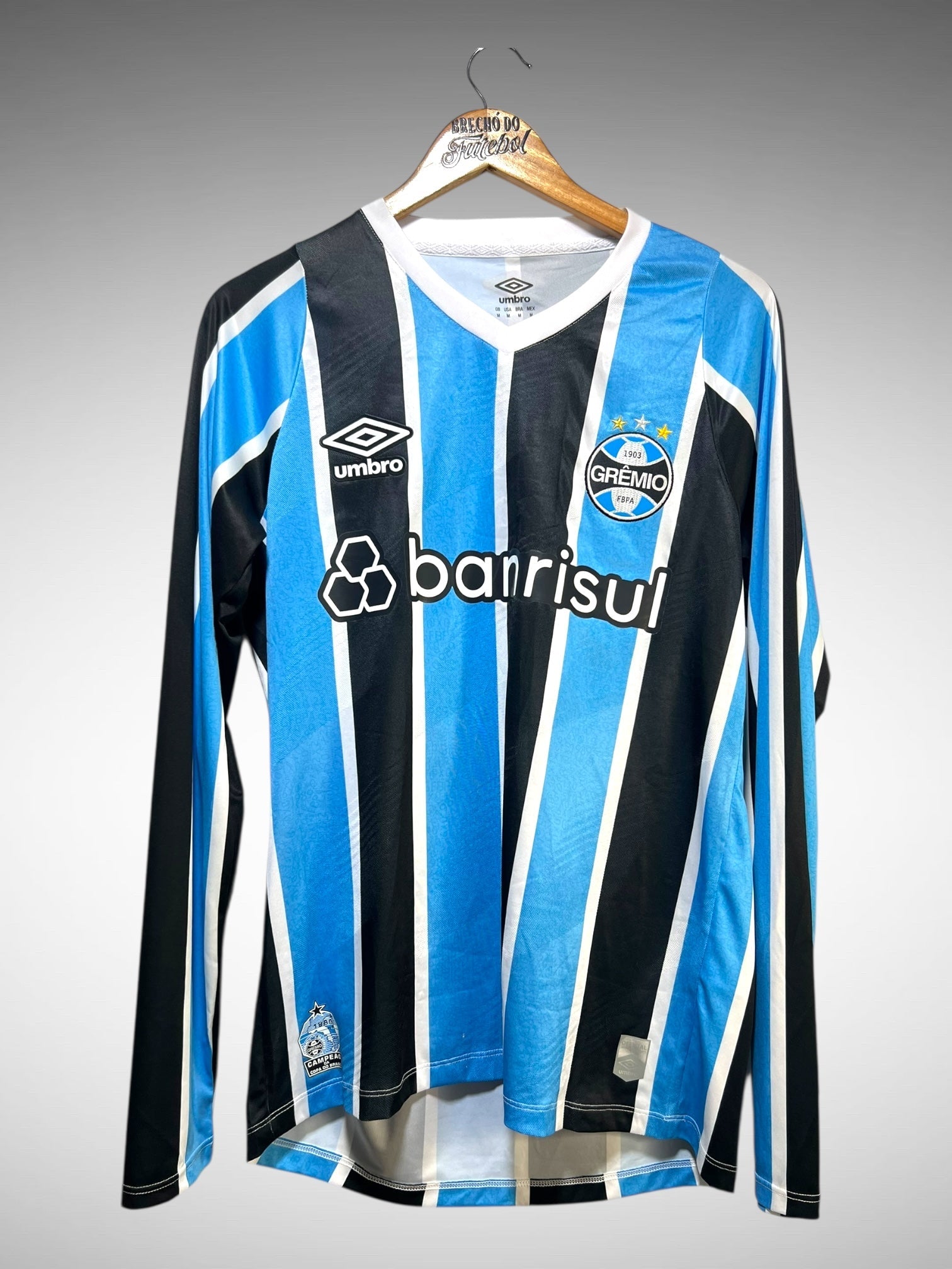 Grêmio 2024 Primeira Camisa Tam M Mangas Longas.