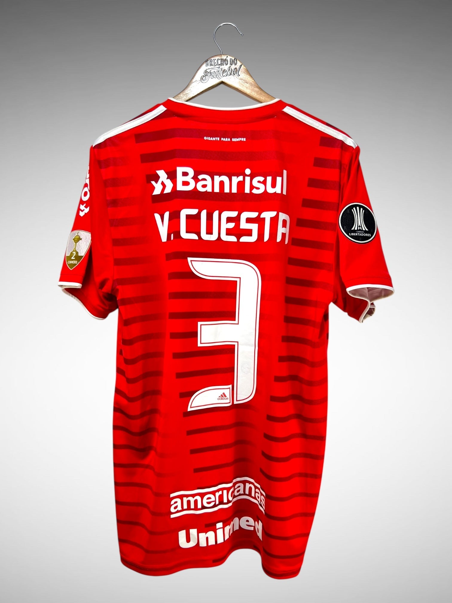 Internacional 2021 Primeira Camisa Tam G N 3 V. Cuesta.