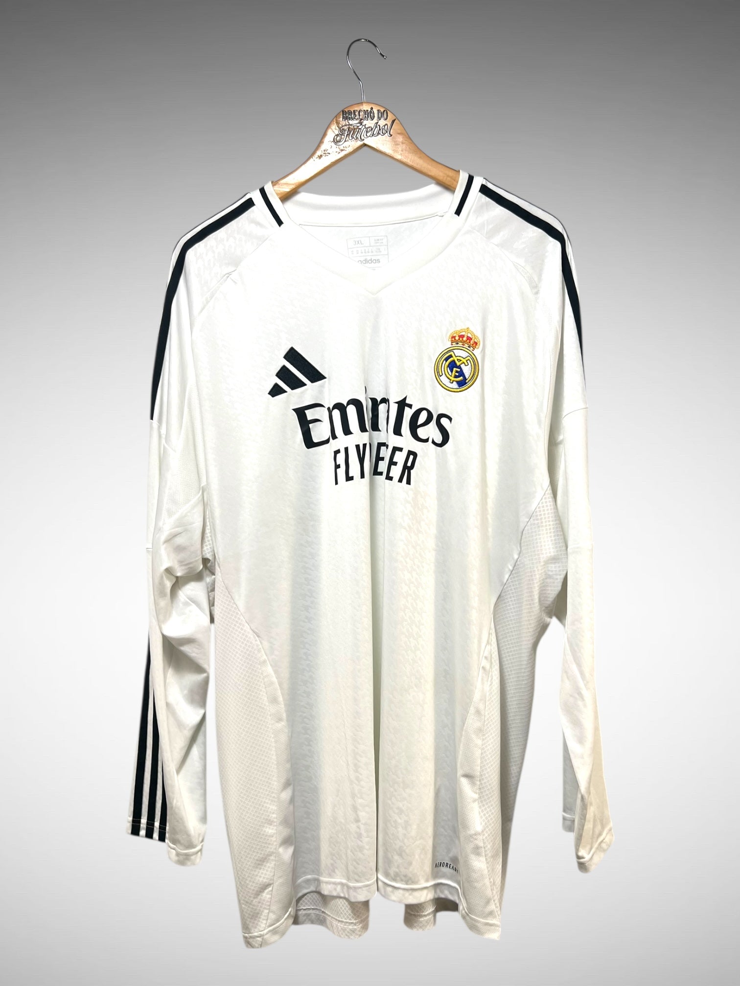 Real Madrid 2024 Primeira Camisa Tam 4G Mangas Longas.
