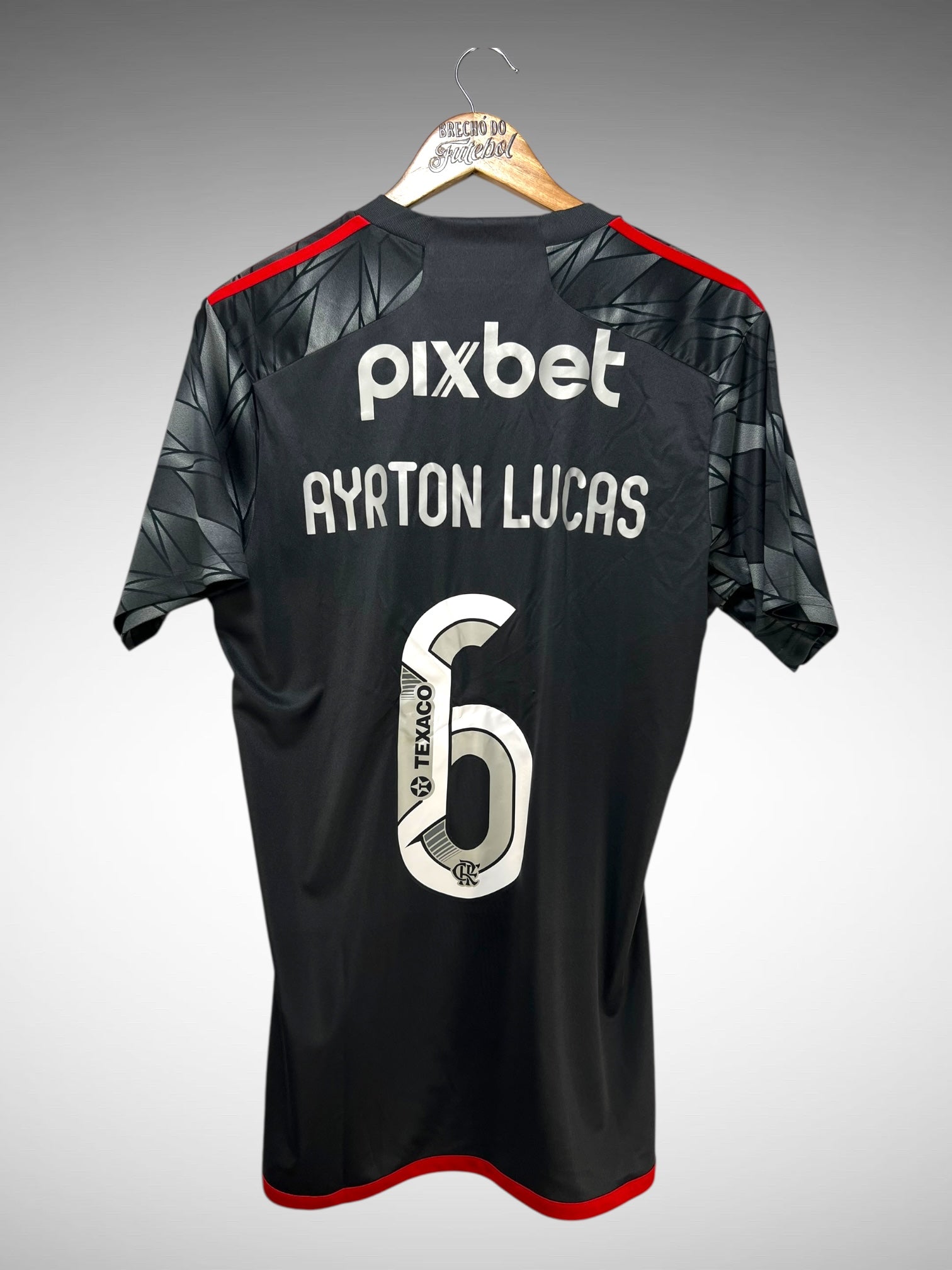 Flamengo 2024 Terceira Camisa Tam M N 6 Ayrton Lucas.