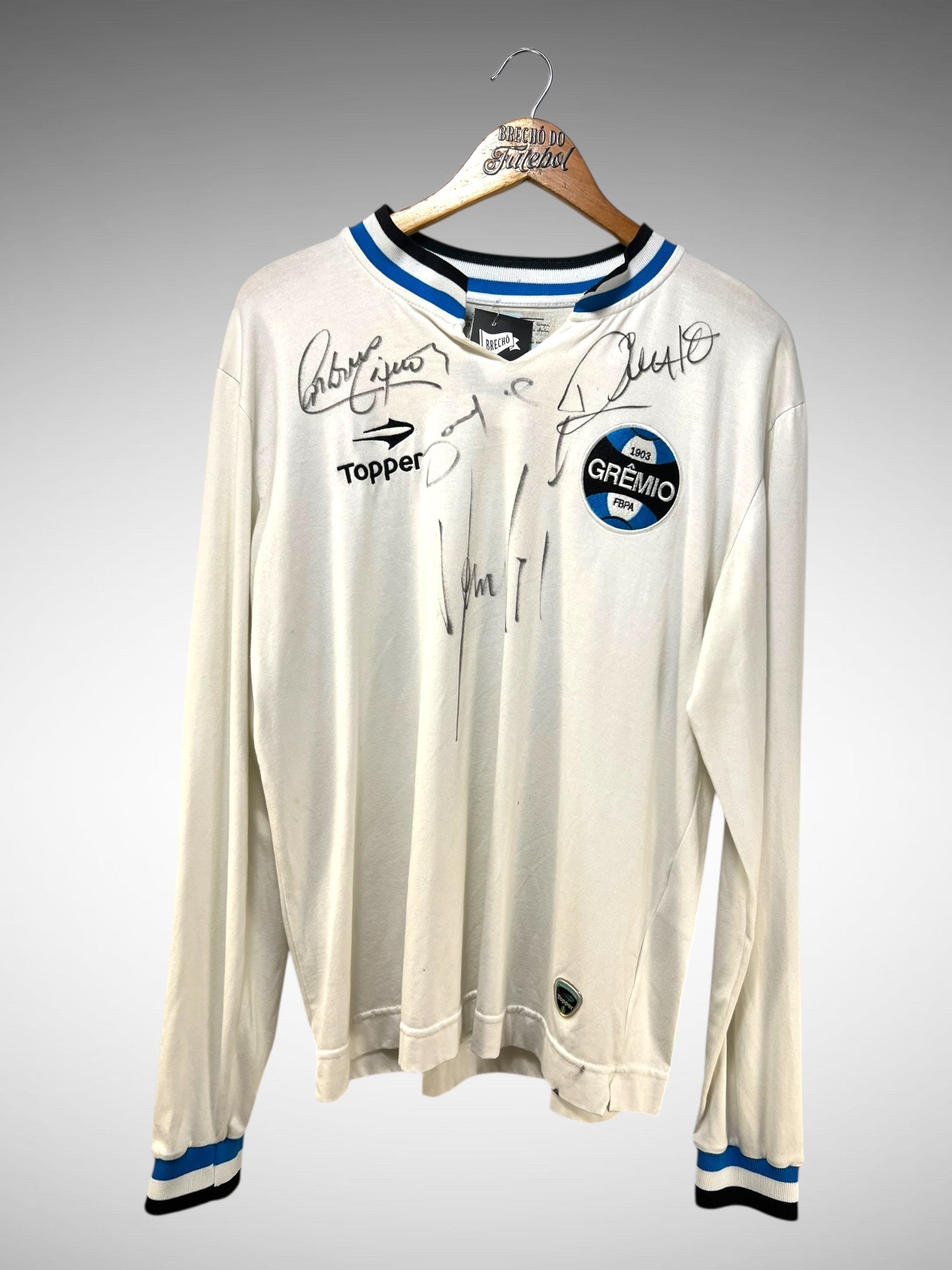 Grêmio 1981 Retrô Segunda Camisa Tam G N 9 Mangas Longas.