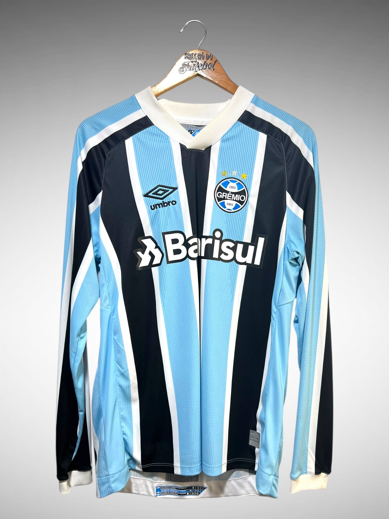 Grêmio 2021 Primeira Camisa Tam M Mangas Longas.
