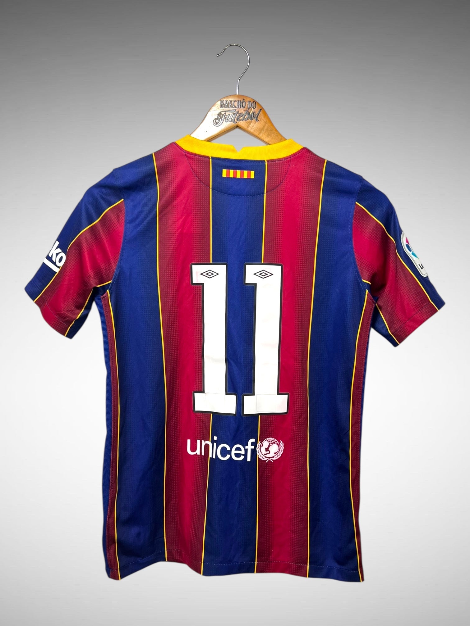 Barcelona 2020 Primeira Camisa Tam G Infantil N 11.