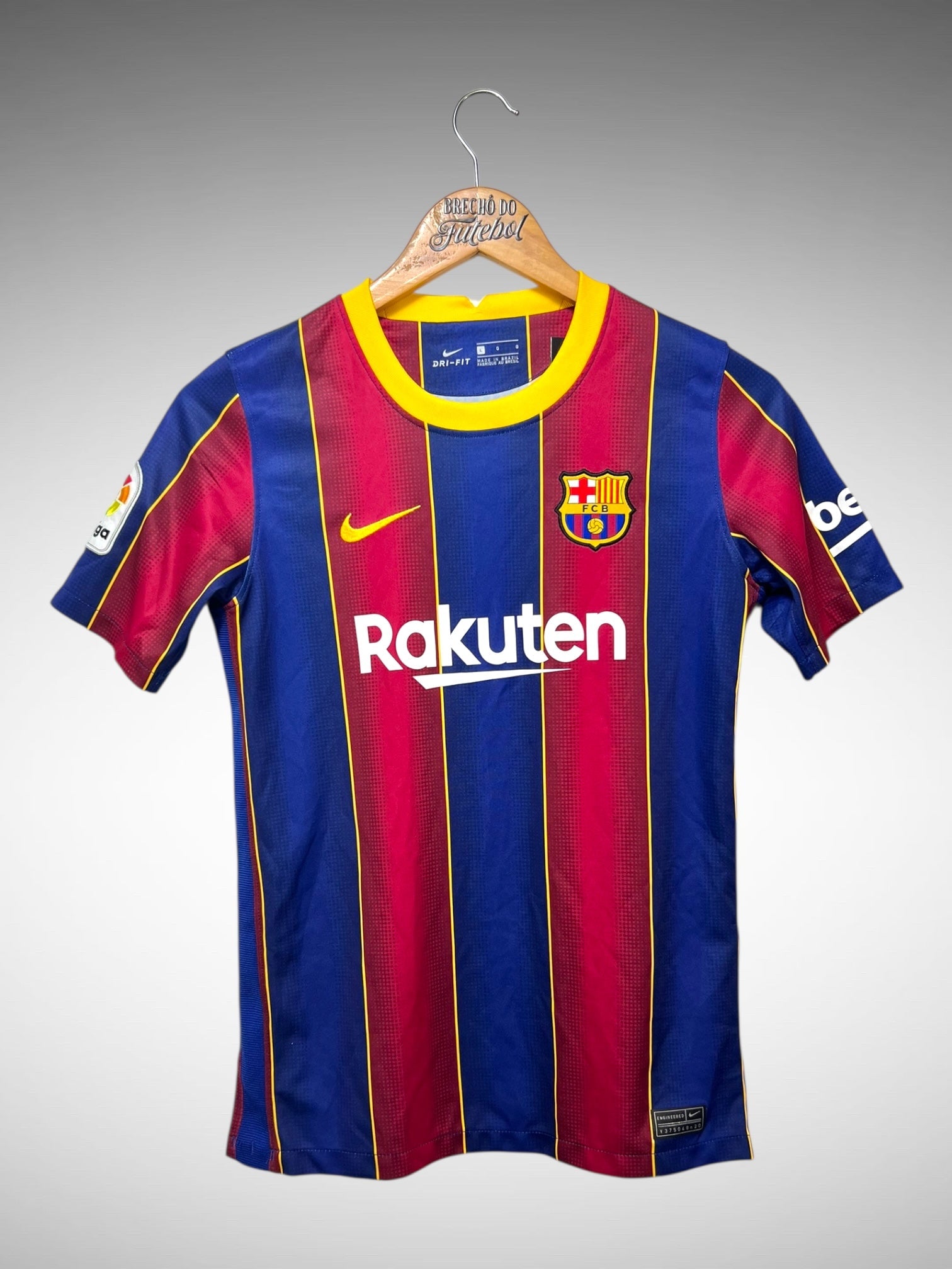 Barcelona 2020 Primeira Camisa Tam G Infantil N 11.