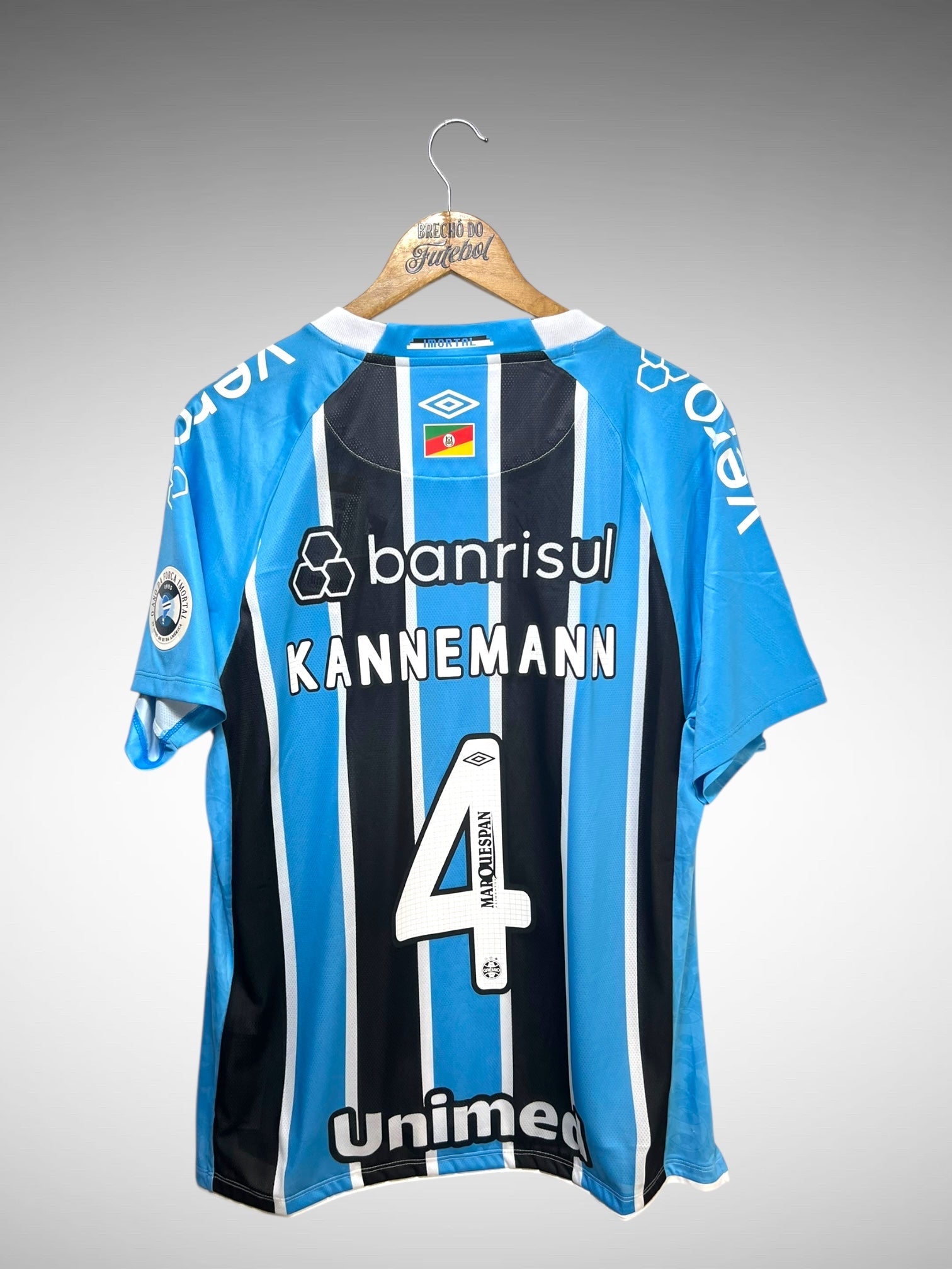 Grêmio 2025 Primeira Camisa Tam G N 4 Kannemann.