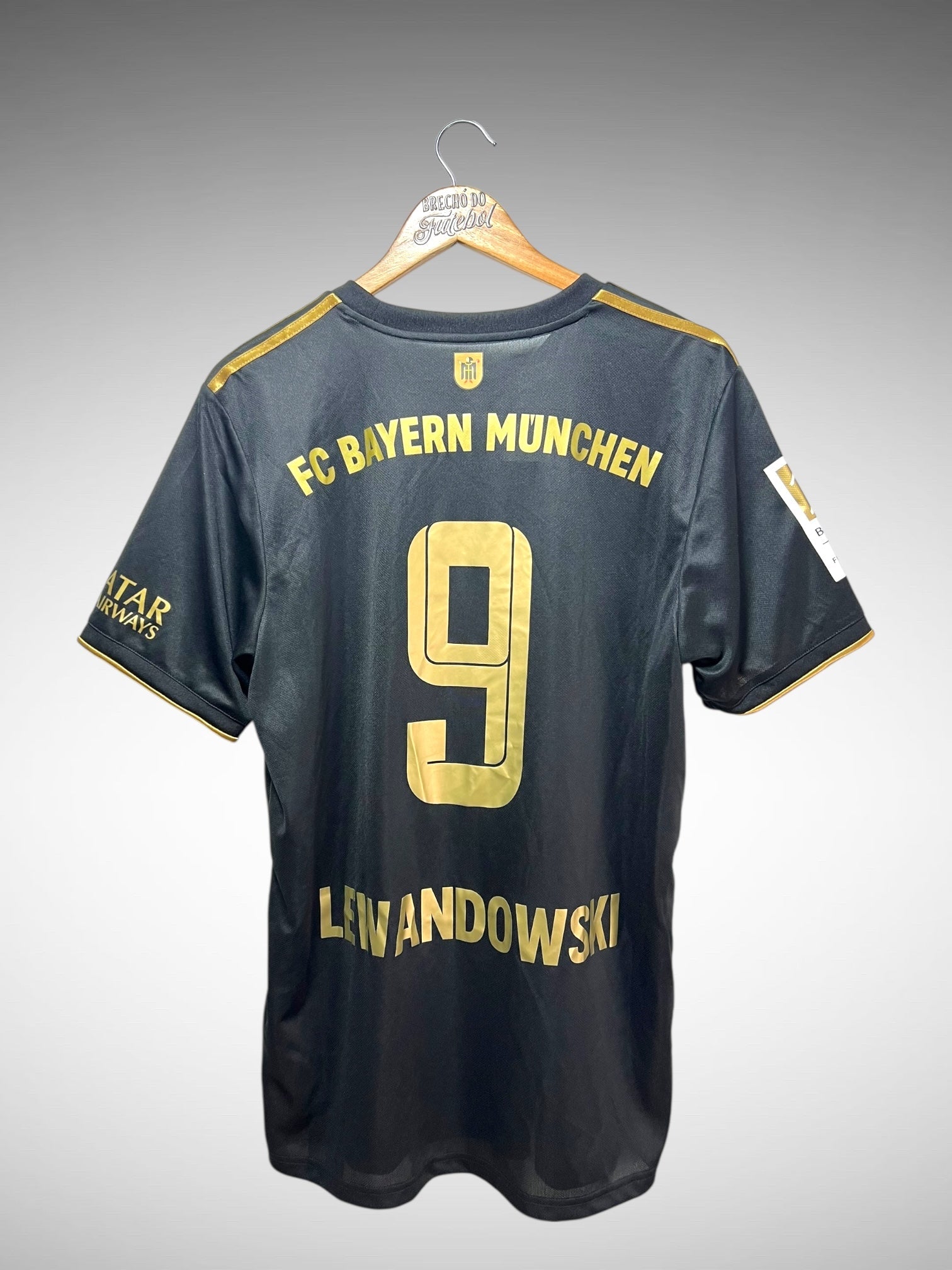 Bayern De Munique 2021 Segunda Camisa Tam G N 9 Lewandowski.