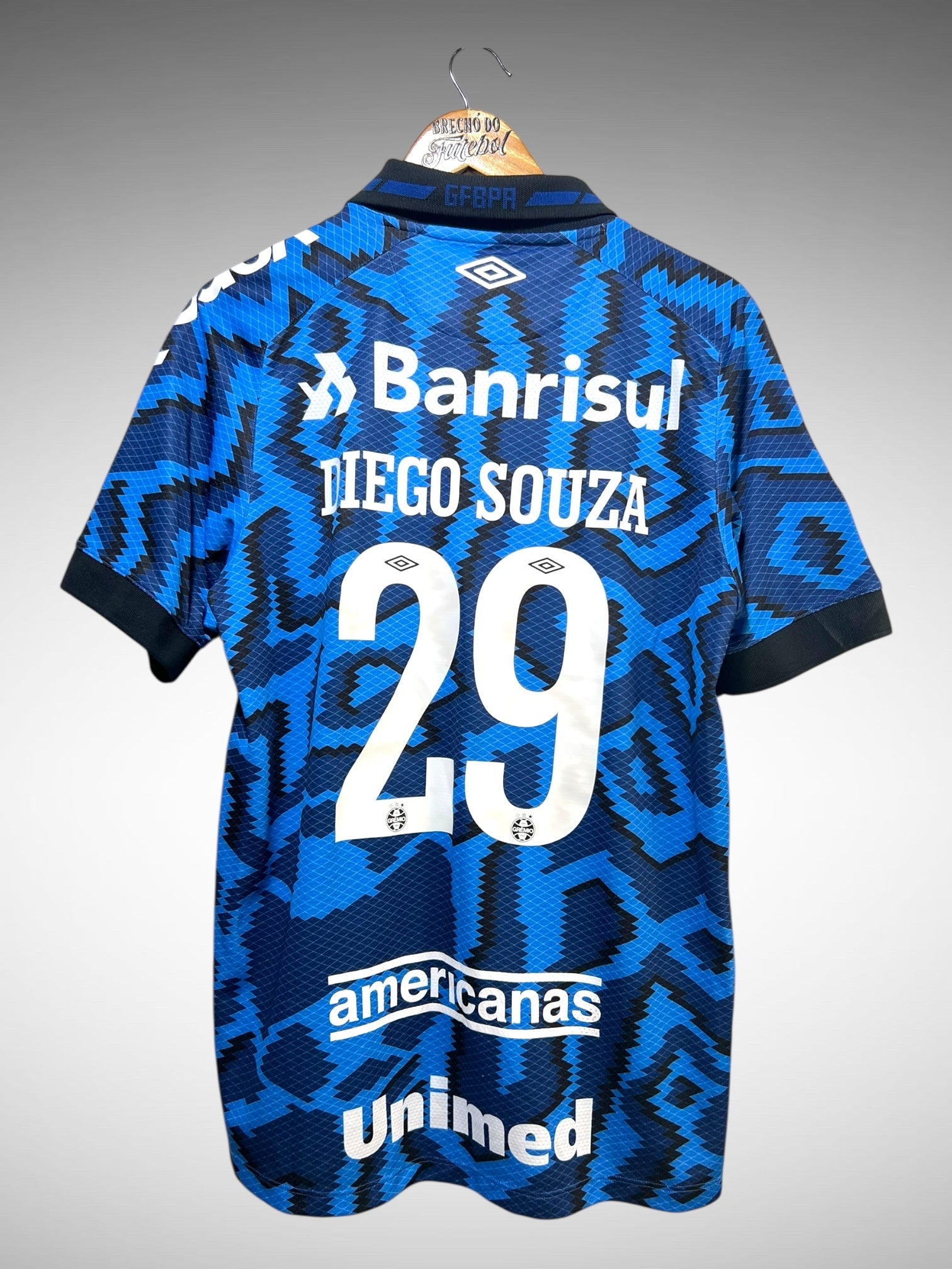 Grêmio 2021 Terceira Camisa Tam G N 29 Diego Souza.