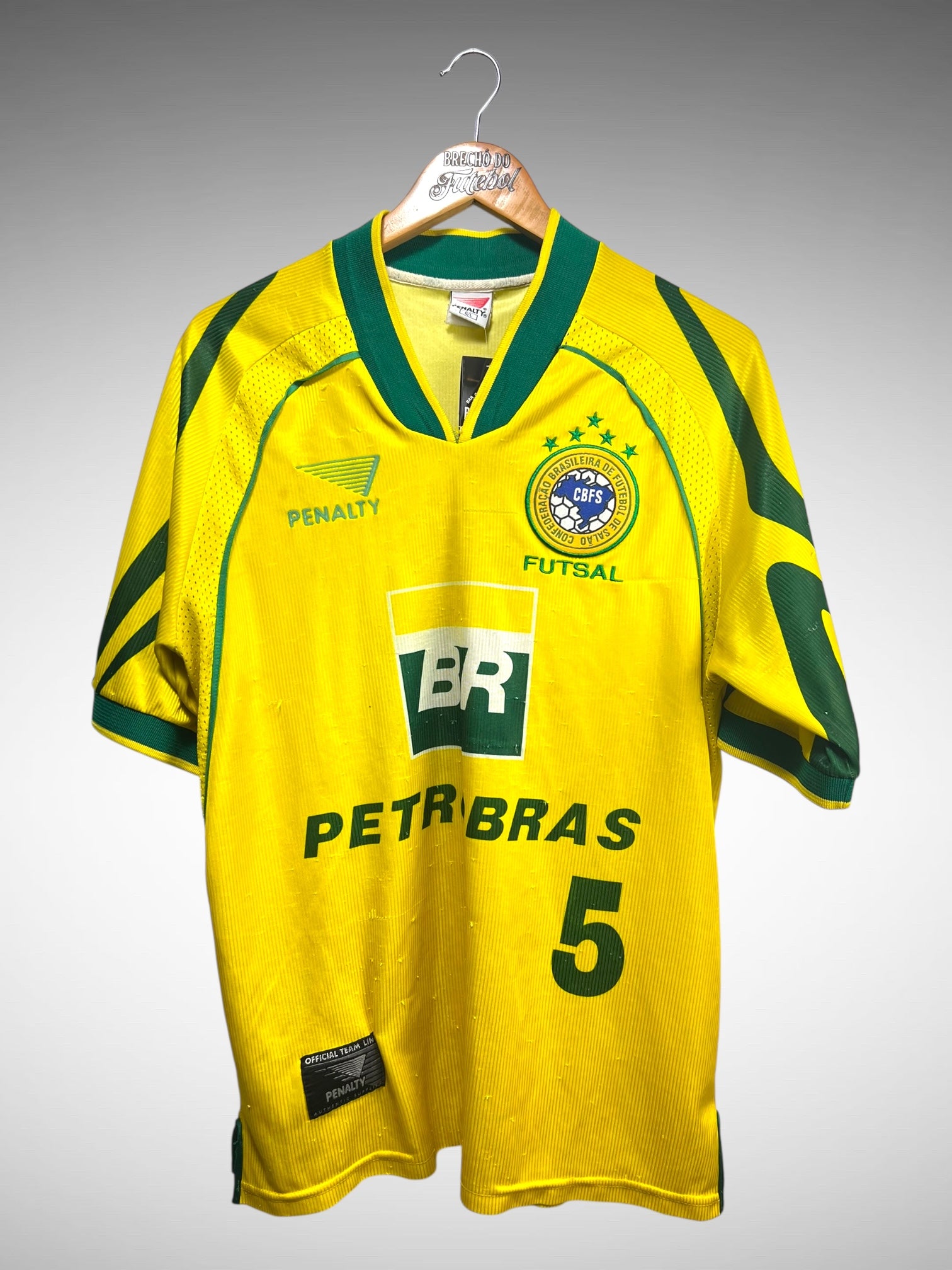 Federação Brasileira de Futsal Primeira Camisa Tam G Nº 5.