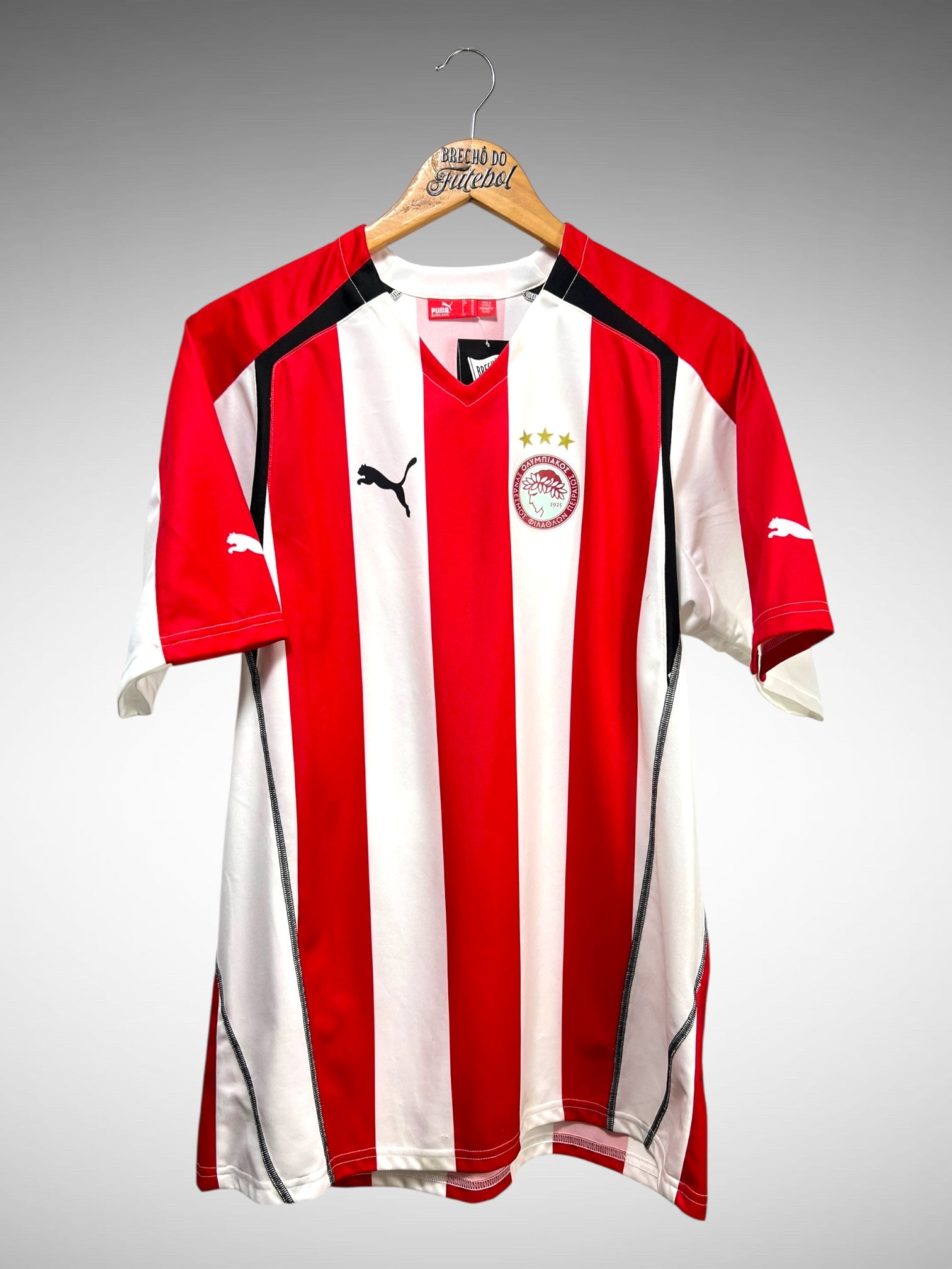 Olympiacos 2005 Primeira Camisa Tam GG Nº 10 Rivaldo.