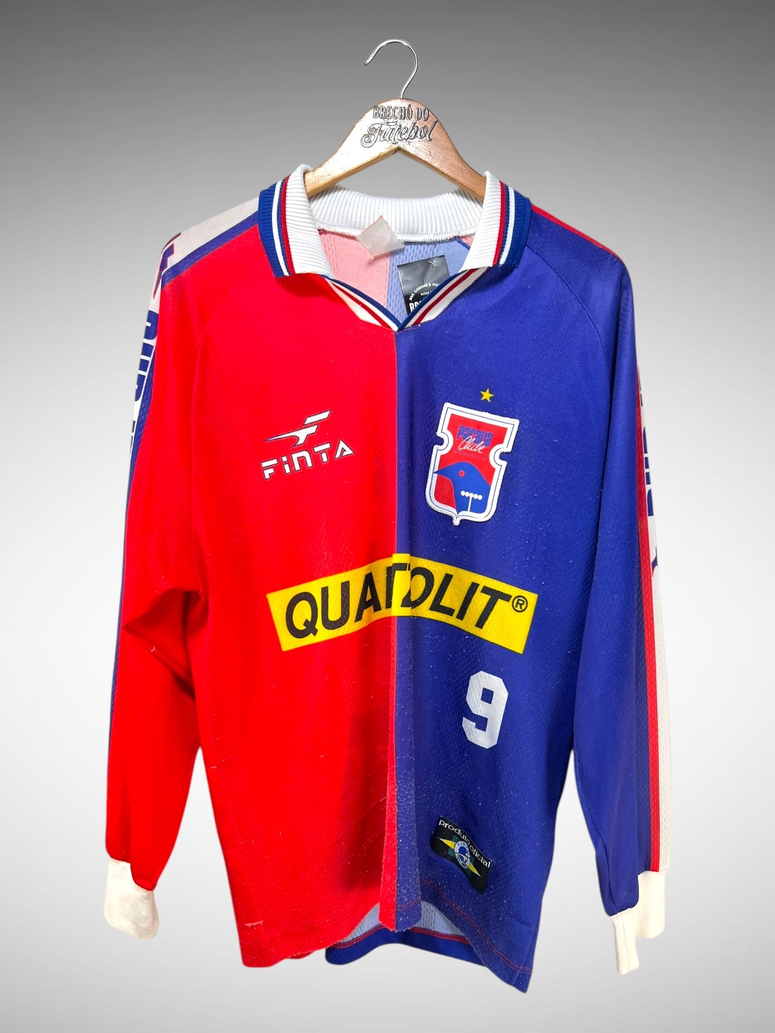 Paraná 1999 Primeira Camisa Tam M N 9 Mangas Longas.