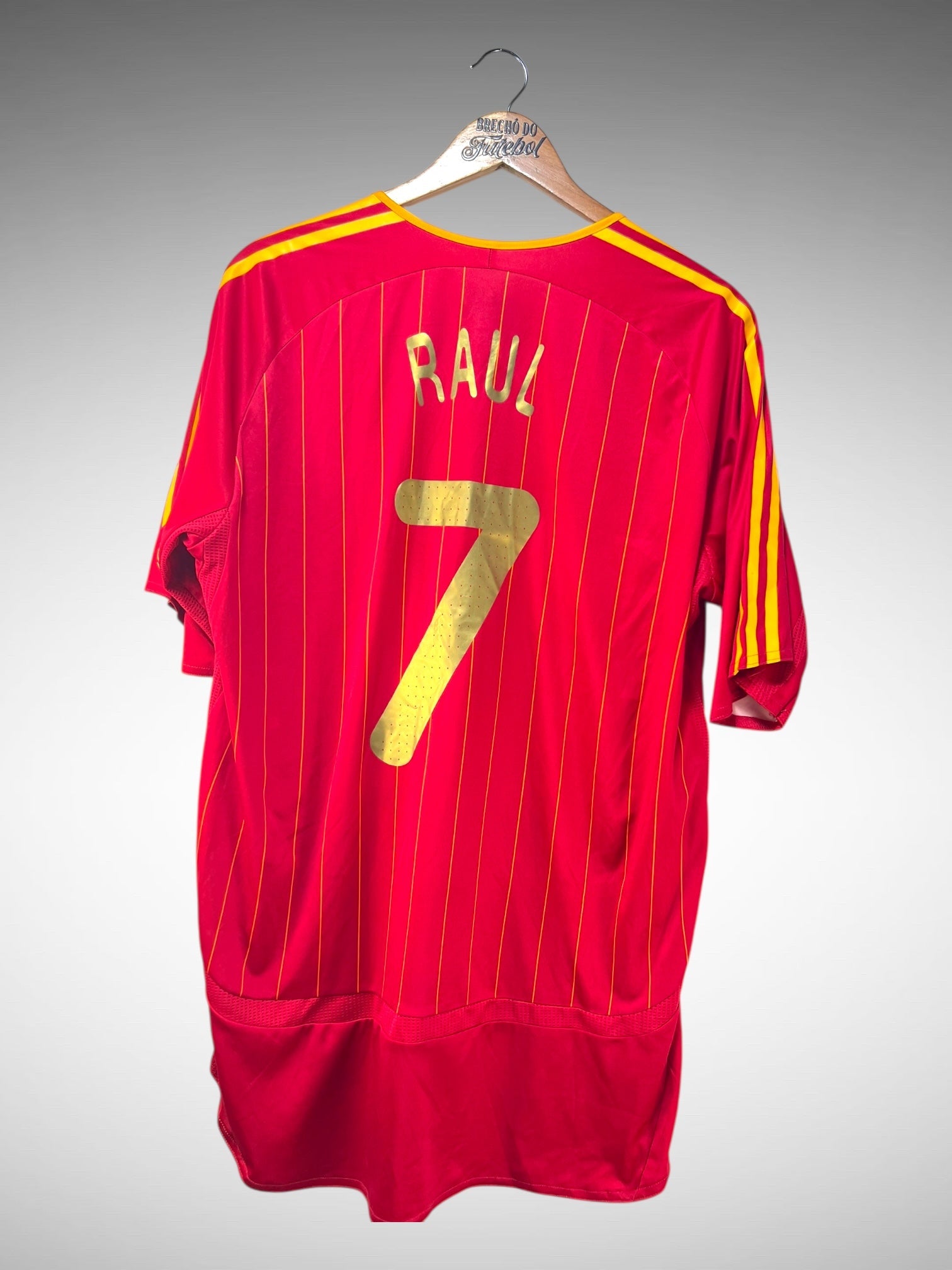 Espanha 2006 Primeira Camisa Tam GG N 7 Raul.