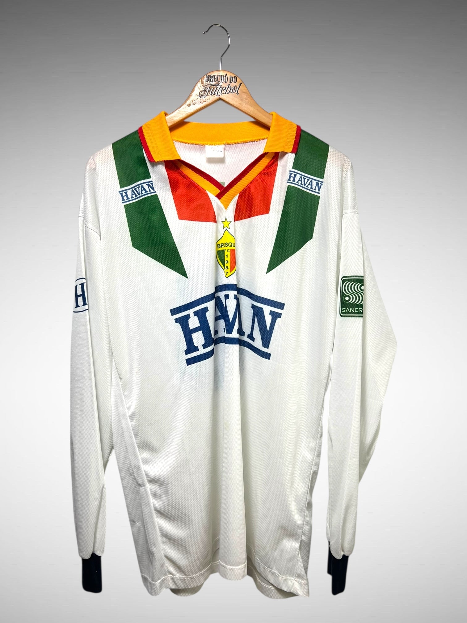 Brusque FC 1998 Primeira Camisa Tam GG N 8 Mangas Longas.