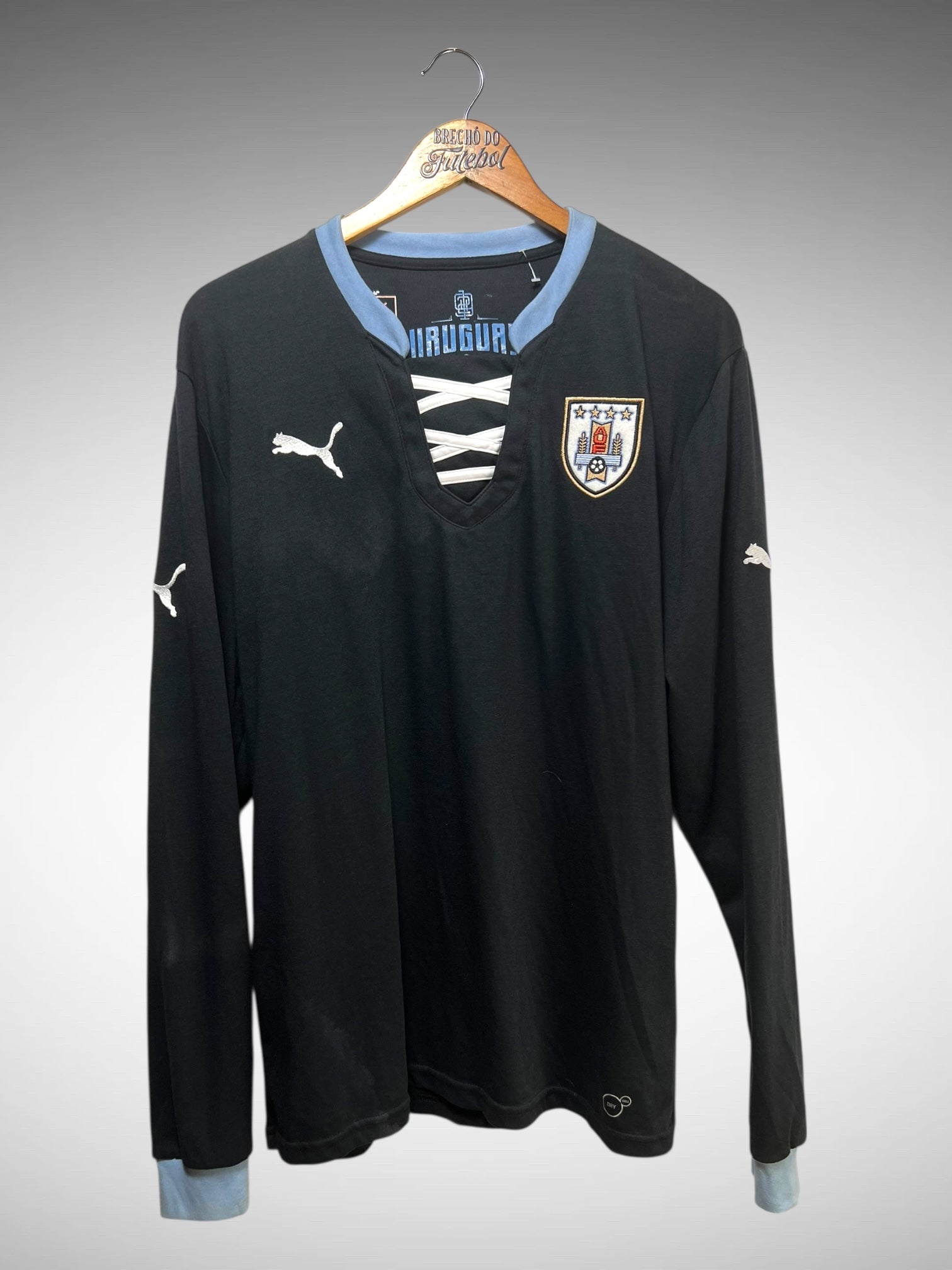 Uruguai 1924 Retrô Camisa Tam GG Mangas Longas.