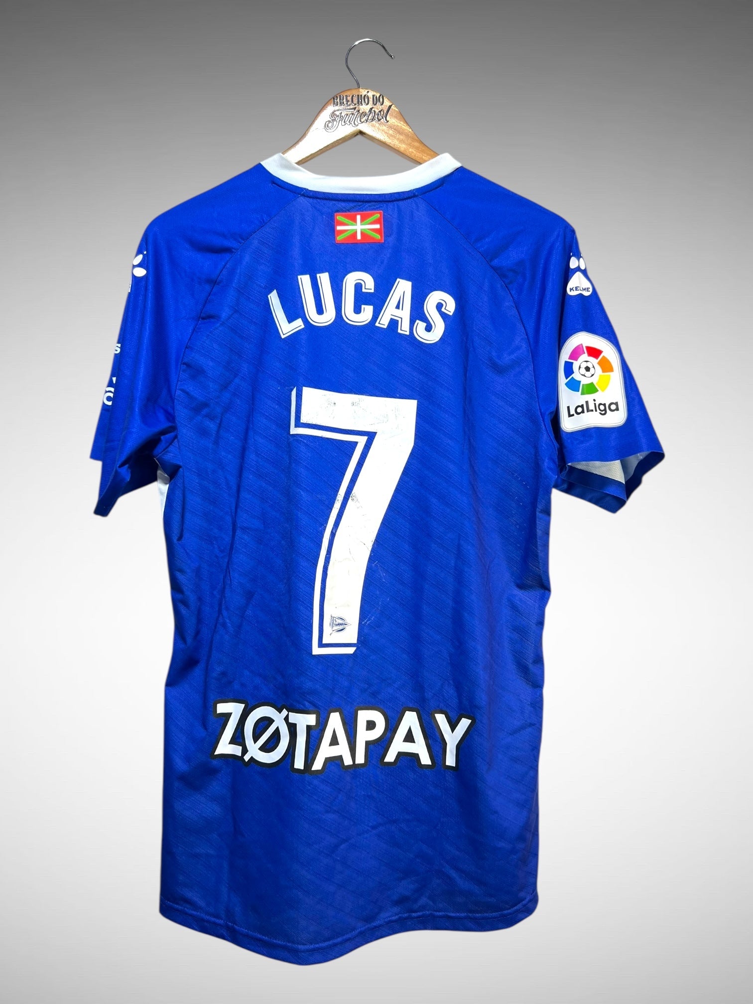Deportivo Alavés 2019 Primeira Camisa Tam M N 7 Lucas.