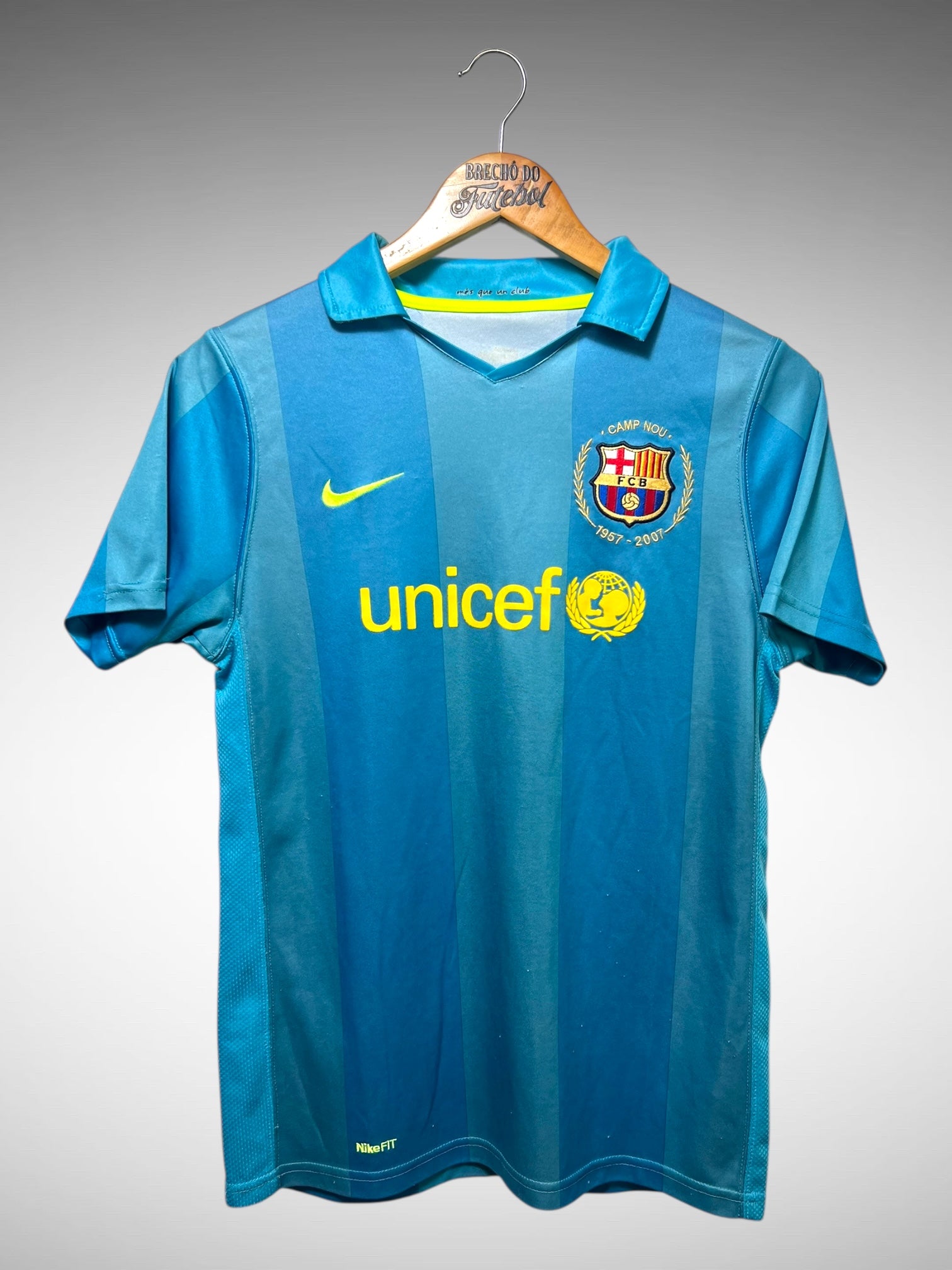 Barcelona 2008 Terceira Camisa Tam G Infantil N 10 Ronaldinho.
