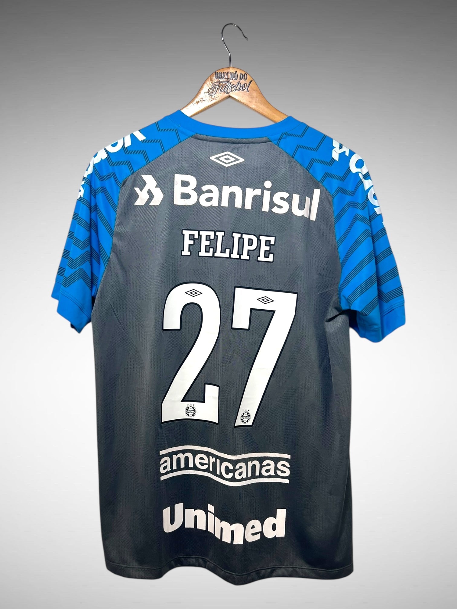 Grêmio 2021 Camisa De Goleiro Tam M N 27 Felipe.