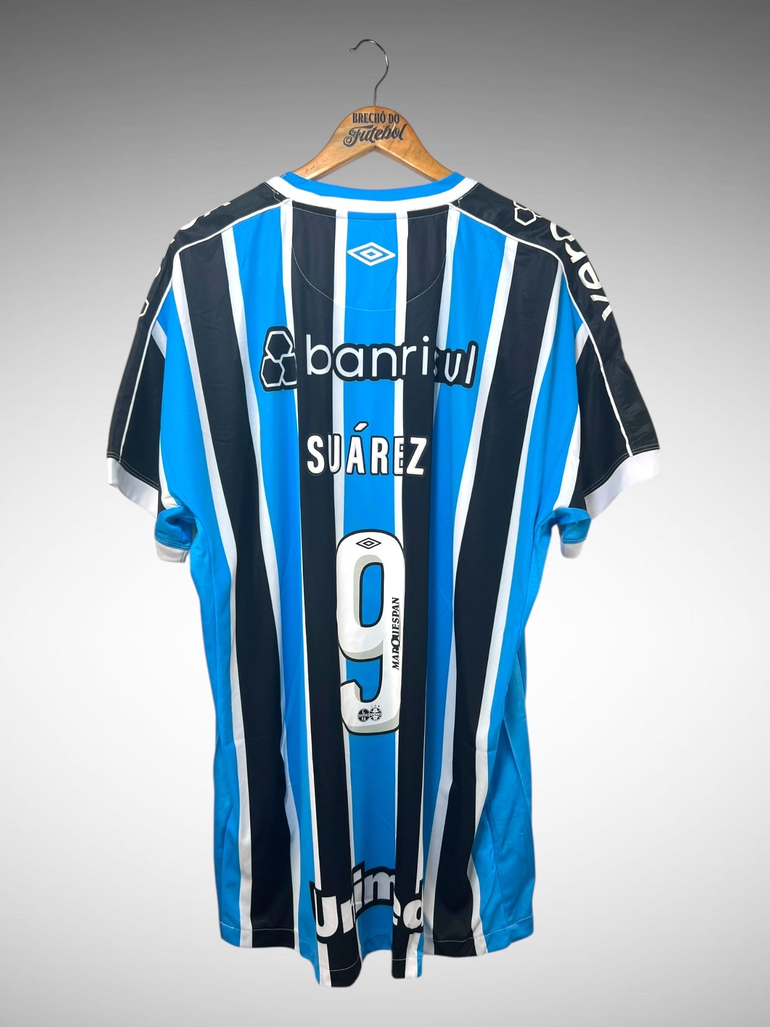 Grêmio 2023 Primeira Camisa Tam 3G N 9 Suárez.