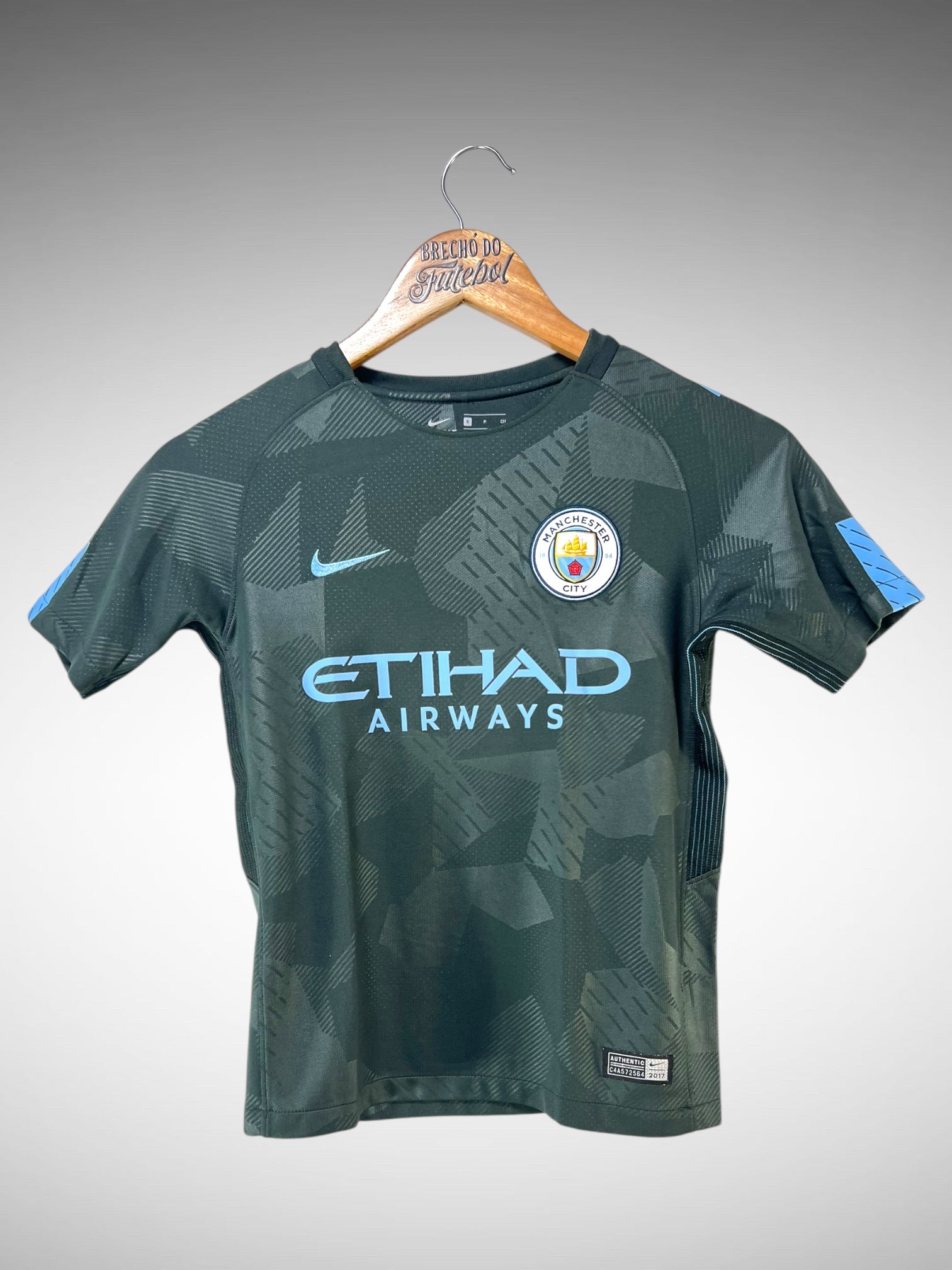 Manchester City 2017 Terceira Camisa Tam 10 anos Infantil.
