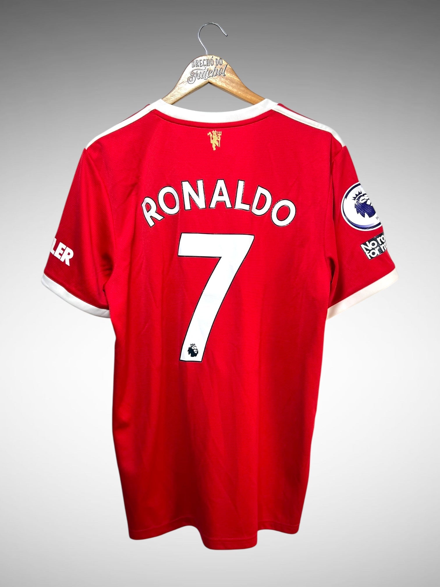 Manchester United 2021 Primeira Camisa Tam G N 7 Ronaldo.
