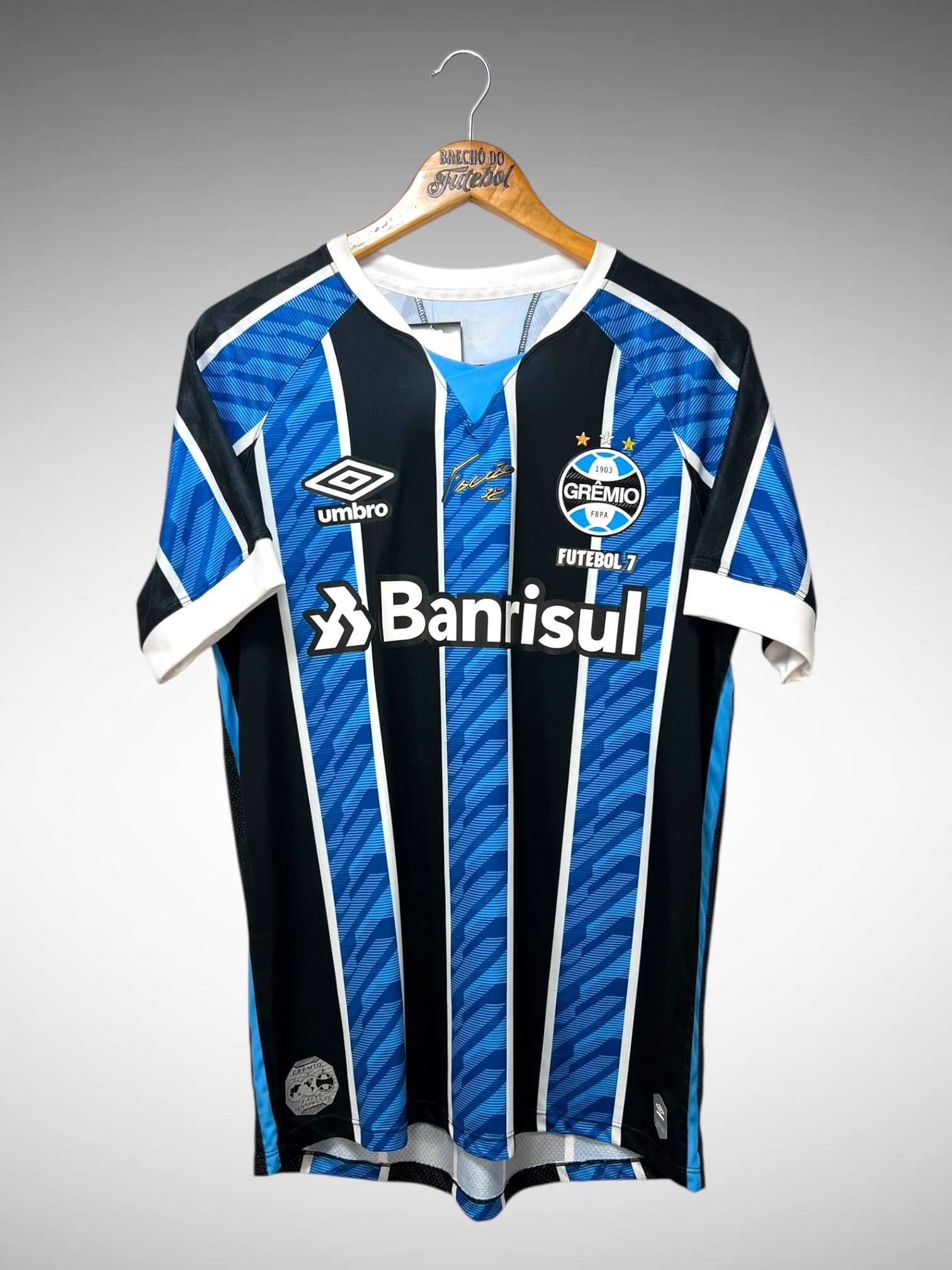 Grêmio 2020 Primeira Camisa Fut 7 Tam M N 12 Falcão.
