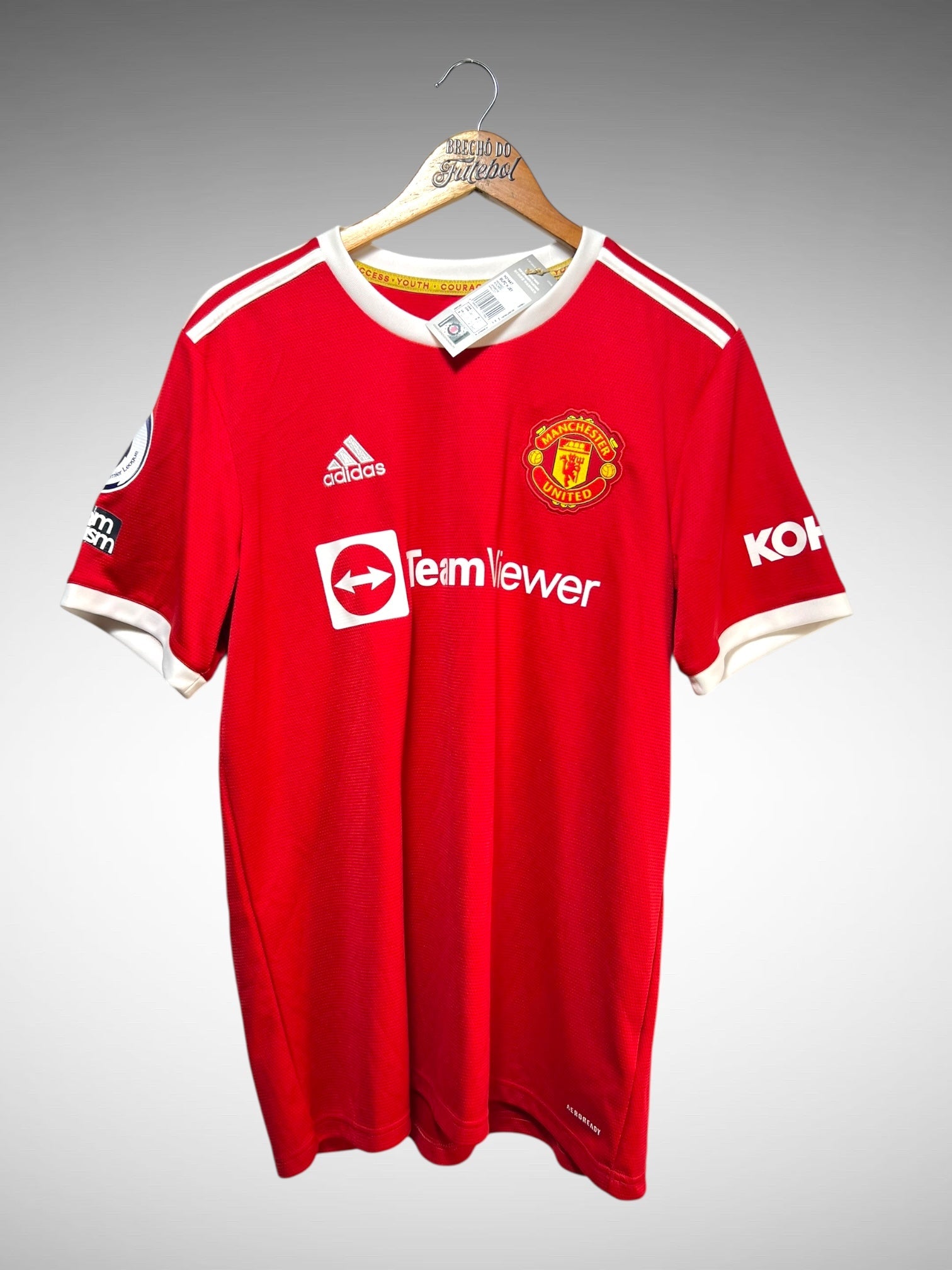 Manchester United 2021 Primeira Camisa Tam G N 7 Ronaldo.