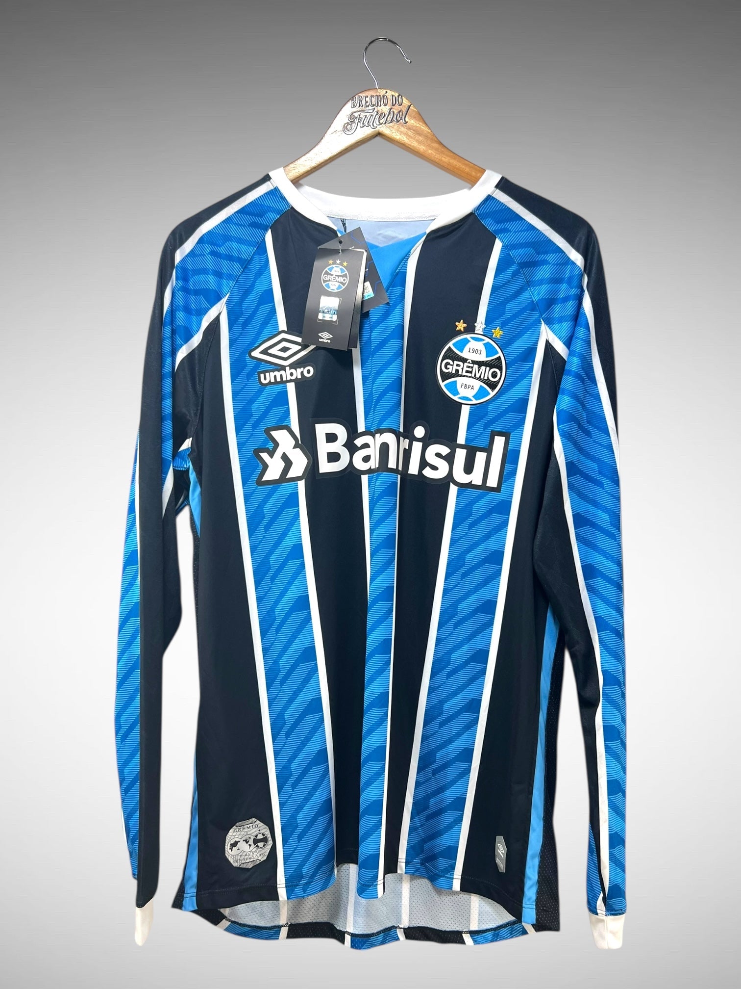 Grêmio 2020 Primeira Camisa Tam M N 7 Mangas Longas.