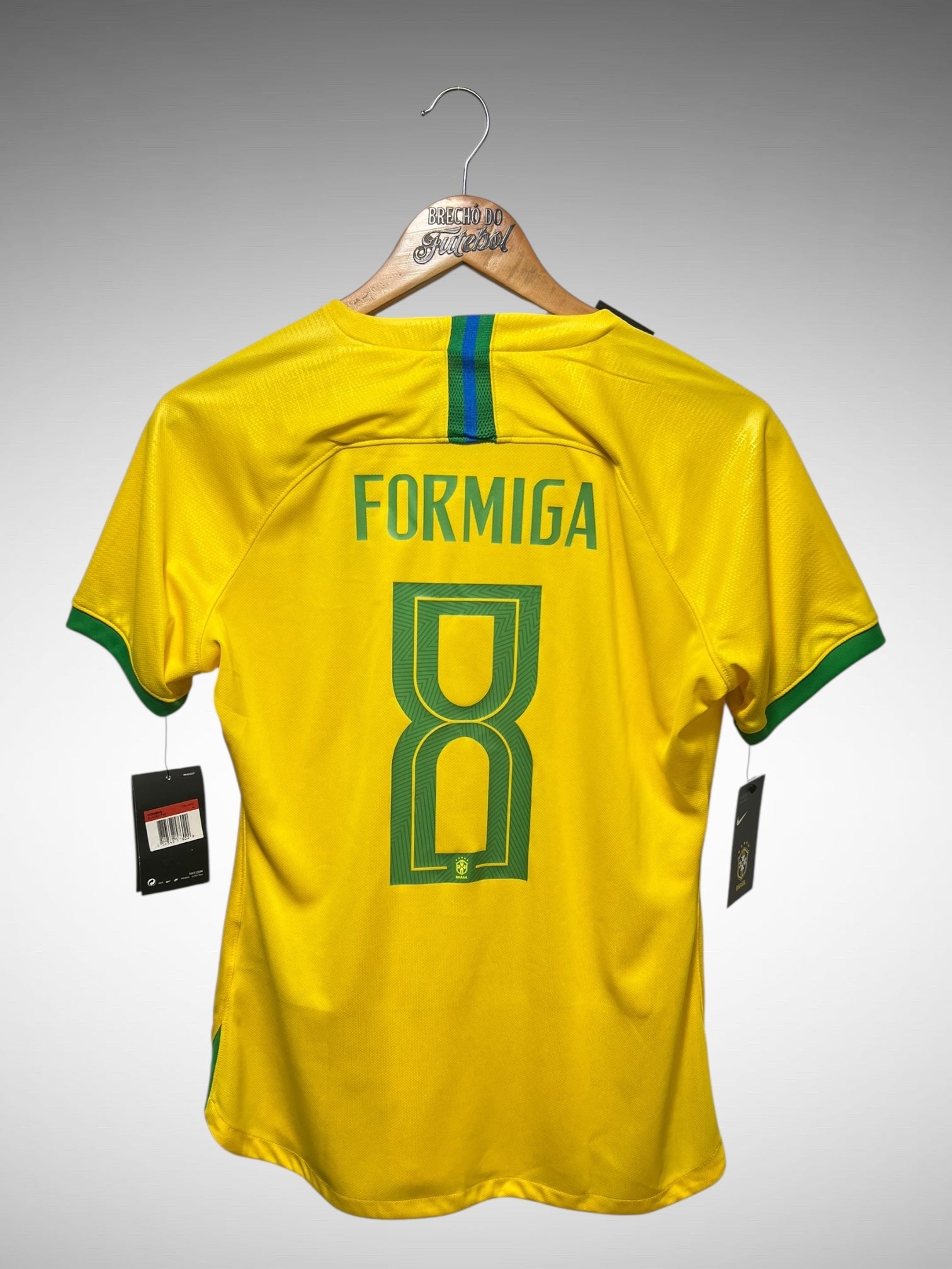 Brasil 2019 Primeira Camisa Feminina Tam G N 8 Formiga