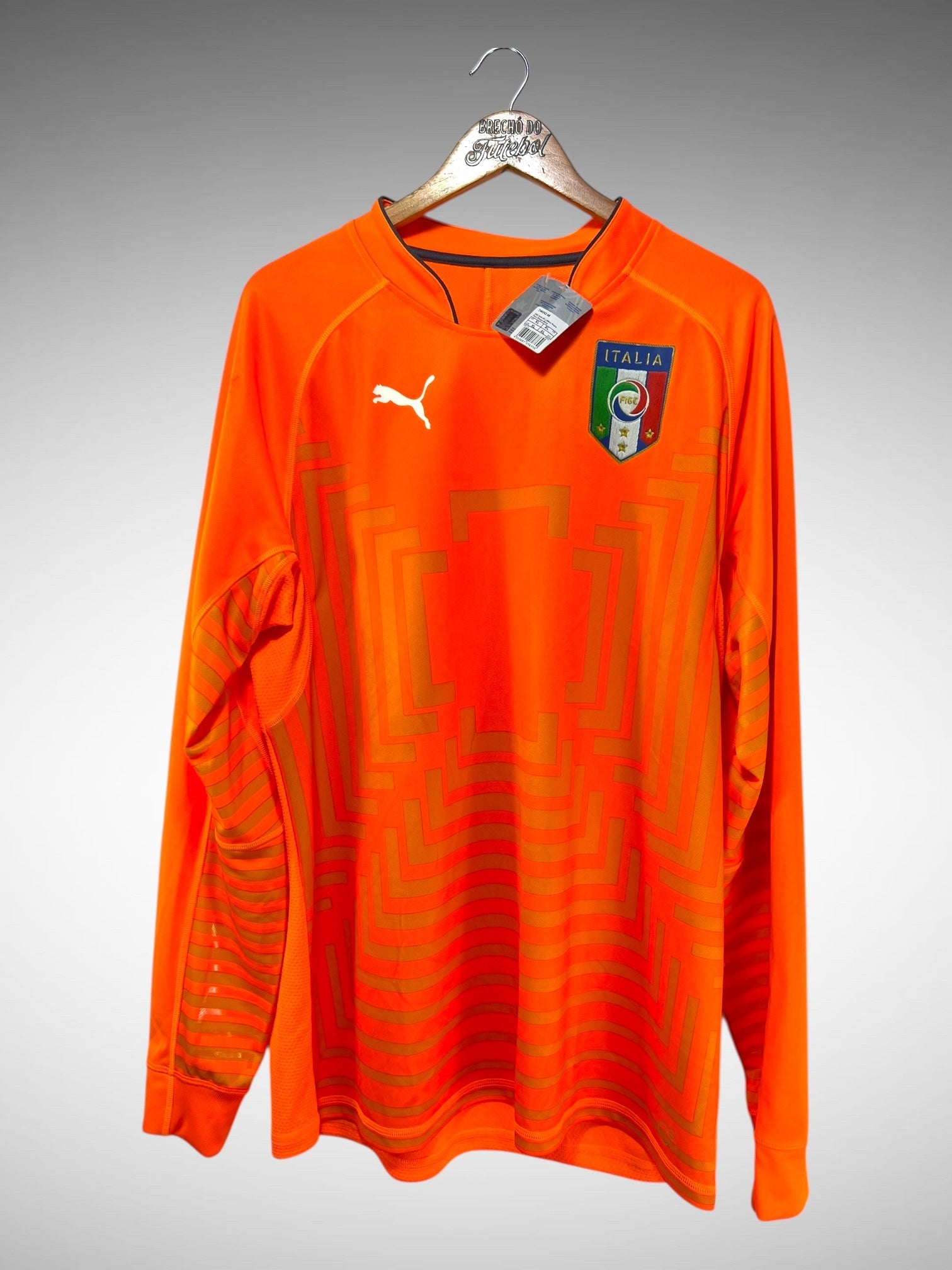 Italia 2014 Camisa De Goleiro Tam GG Mangas Longas.