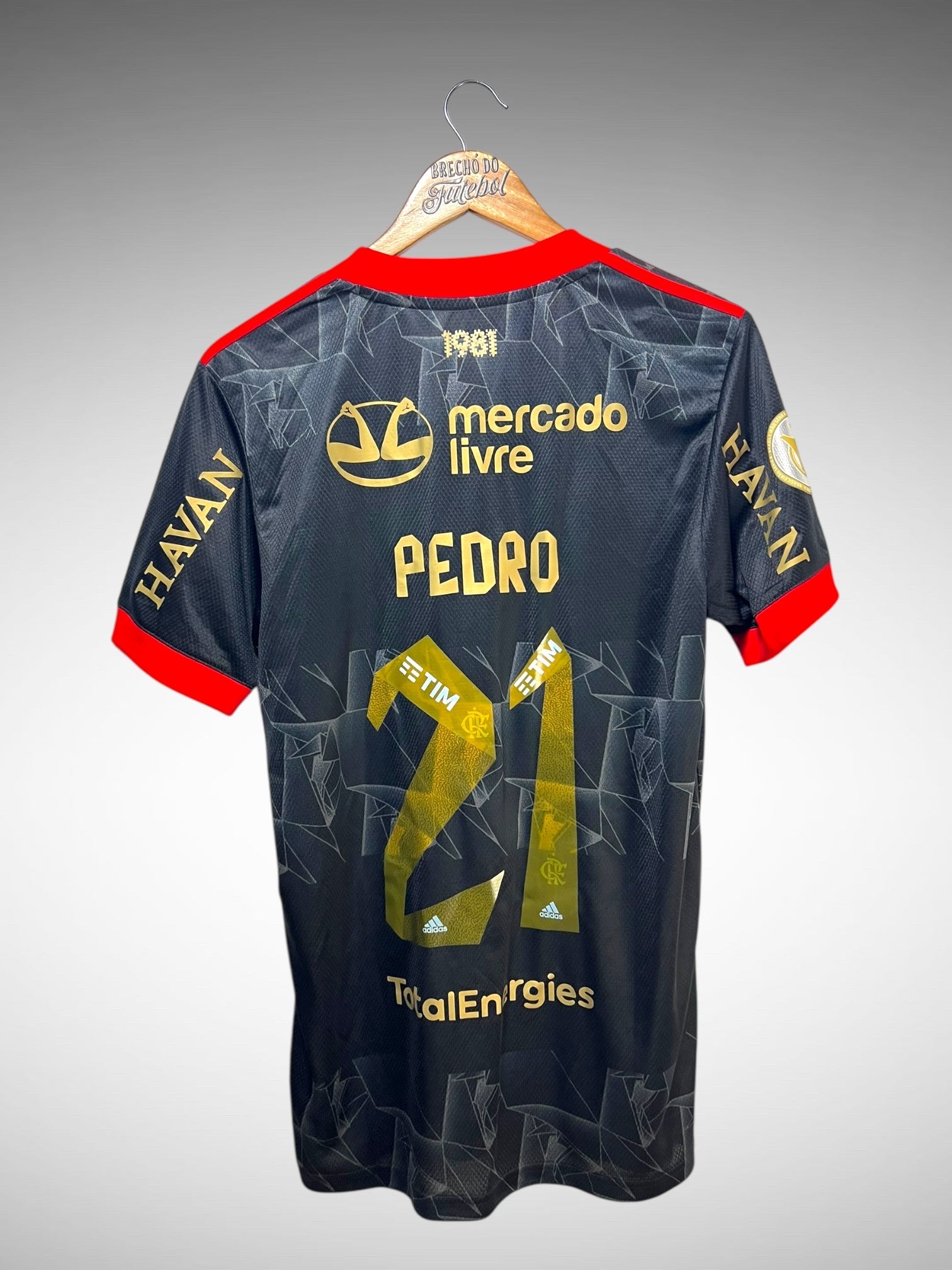 Flamengo 2021 Terceira Camisa Tam M N 21 Pedro.