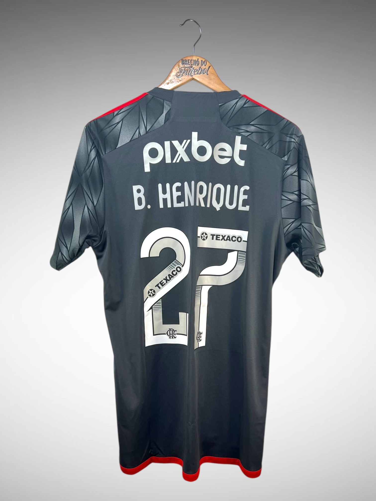 Flamengo 2024 Terceira Camisa Tam G N 27 B. Henrique.