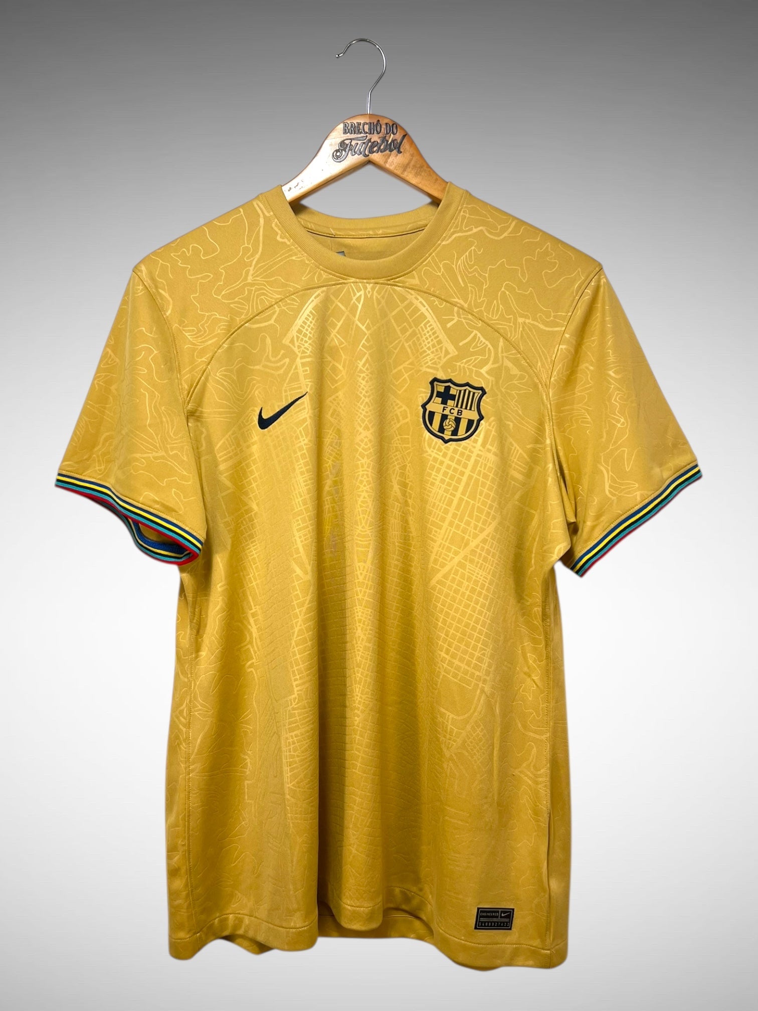 Barcelona 2022 Segunda Camisa Tam GG Feminino.