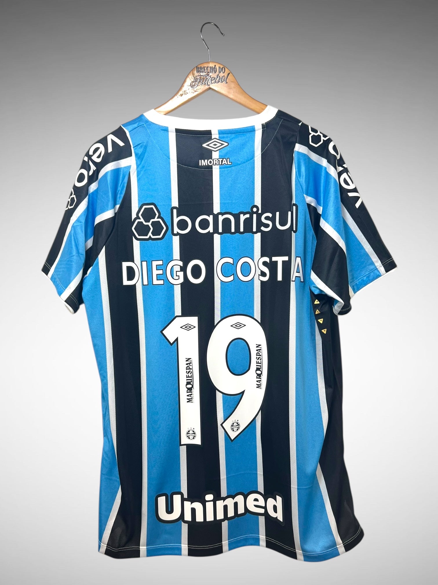 Grêmio 2024 Primeira Camisa Tam GG N 19 Diego Costa.