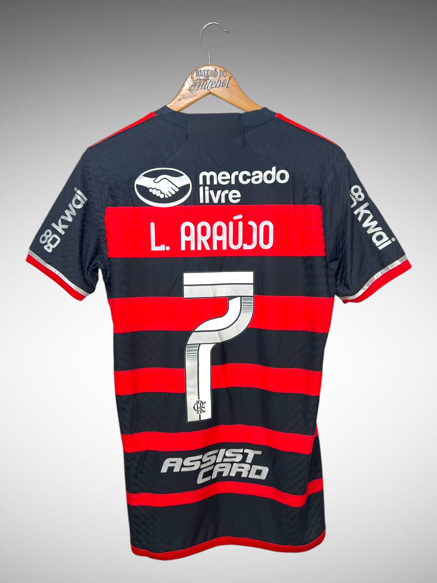 Flamengo 2024 Primeira Camisa Tam P N 7 L. Araújo.