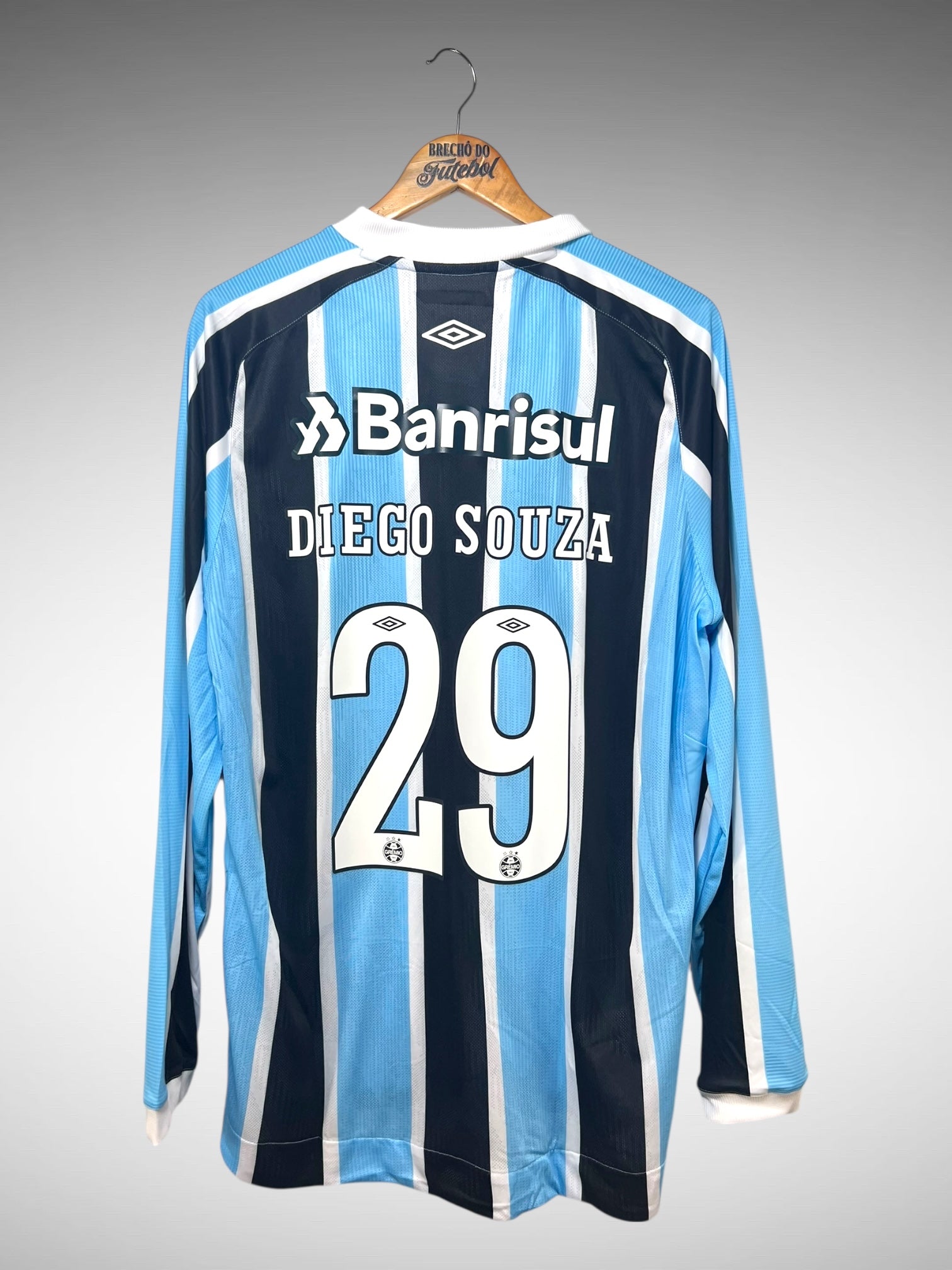 Grêmio 2021 Primeira Camisa Tam GG N 29 Diego Souza Mangas Longas.