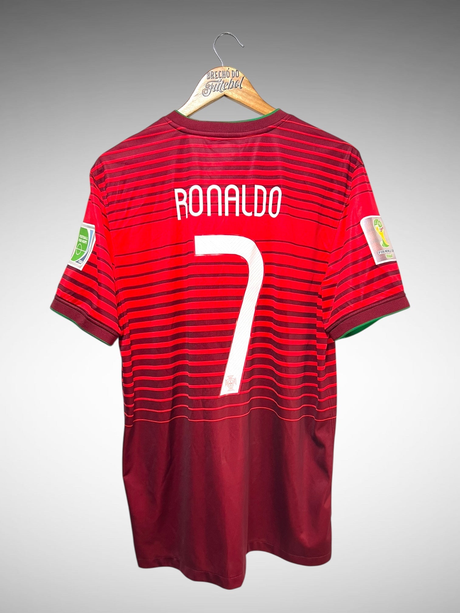 Portugal 2014 Primeira Camisa Tam G N 7 Ronaldo.