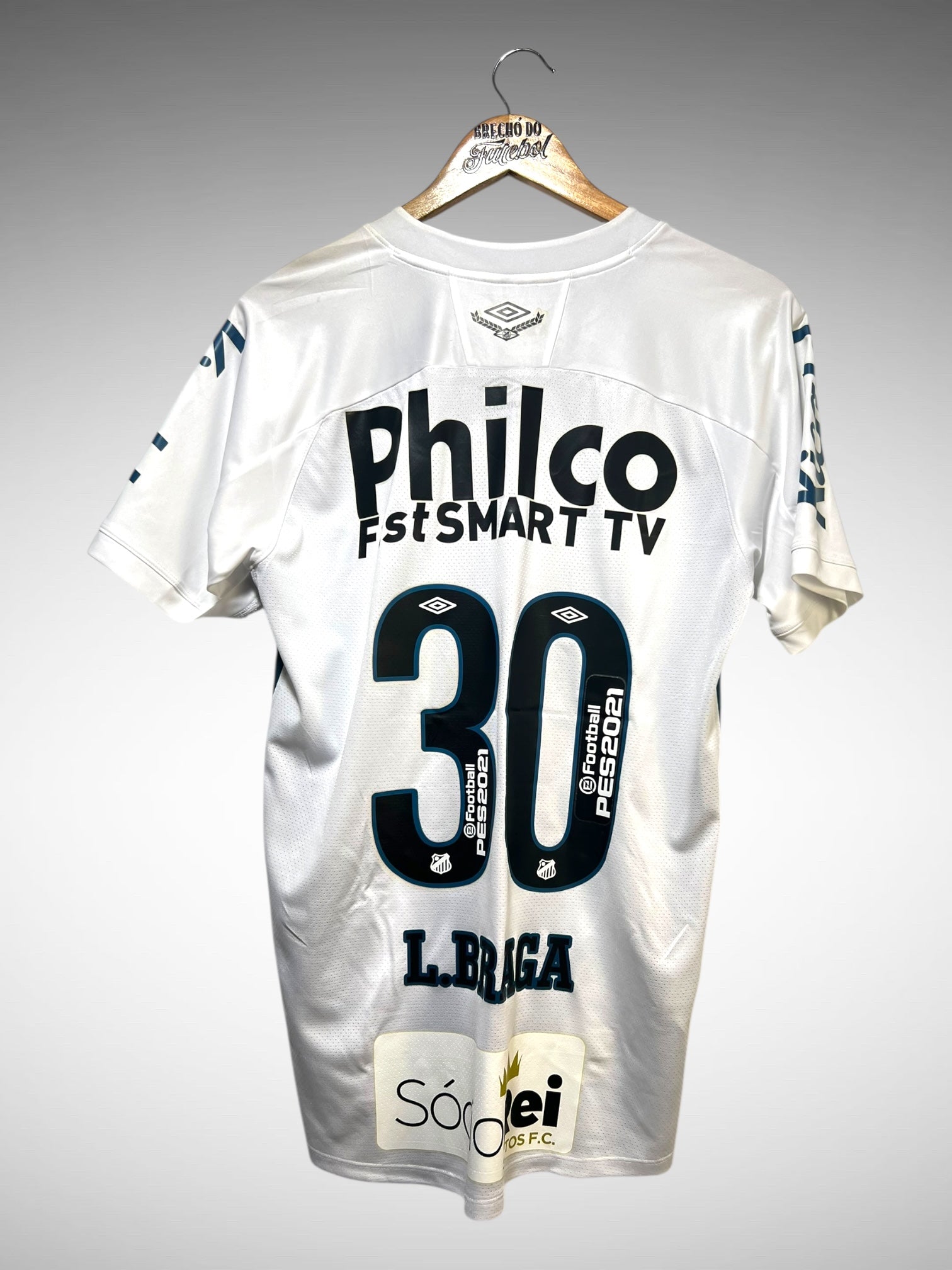 Santos 2020 Primeira Camisa Tam P N 30 L. Braga.