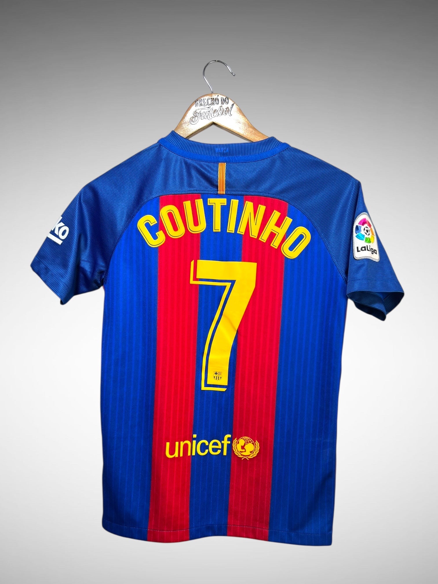 Barcelona 2016 Primeira Camisa Tam 12 Anos Infantil.
