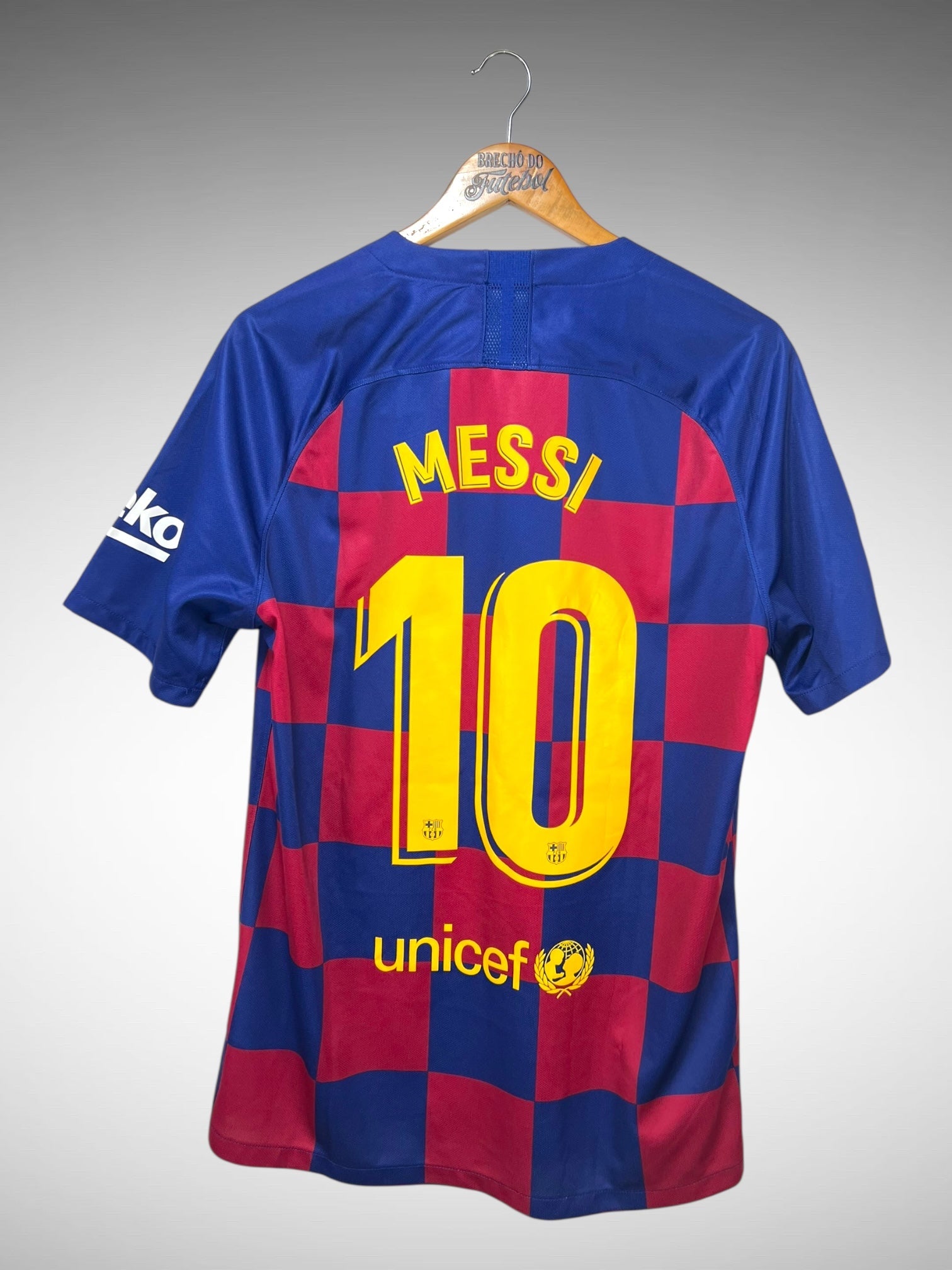 Barcelona 2019 Primeira Camisa Tam G N 10 Messi.