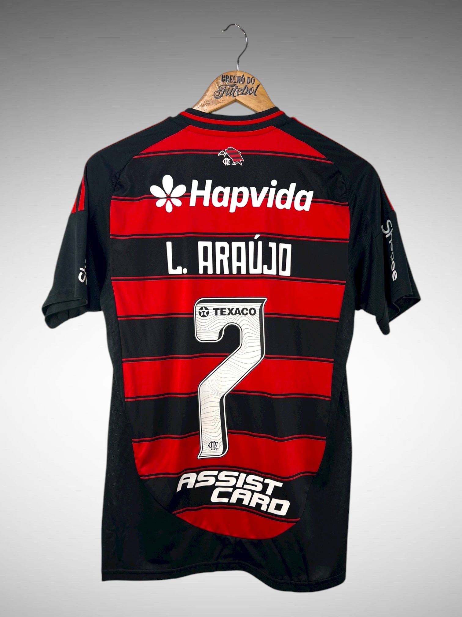 Flamengo 2025 Primeira Camisa Tam P N 7 L. Araújo.