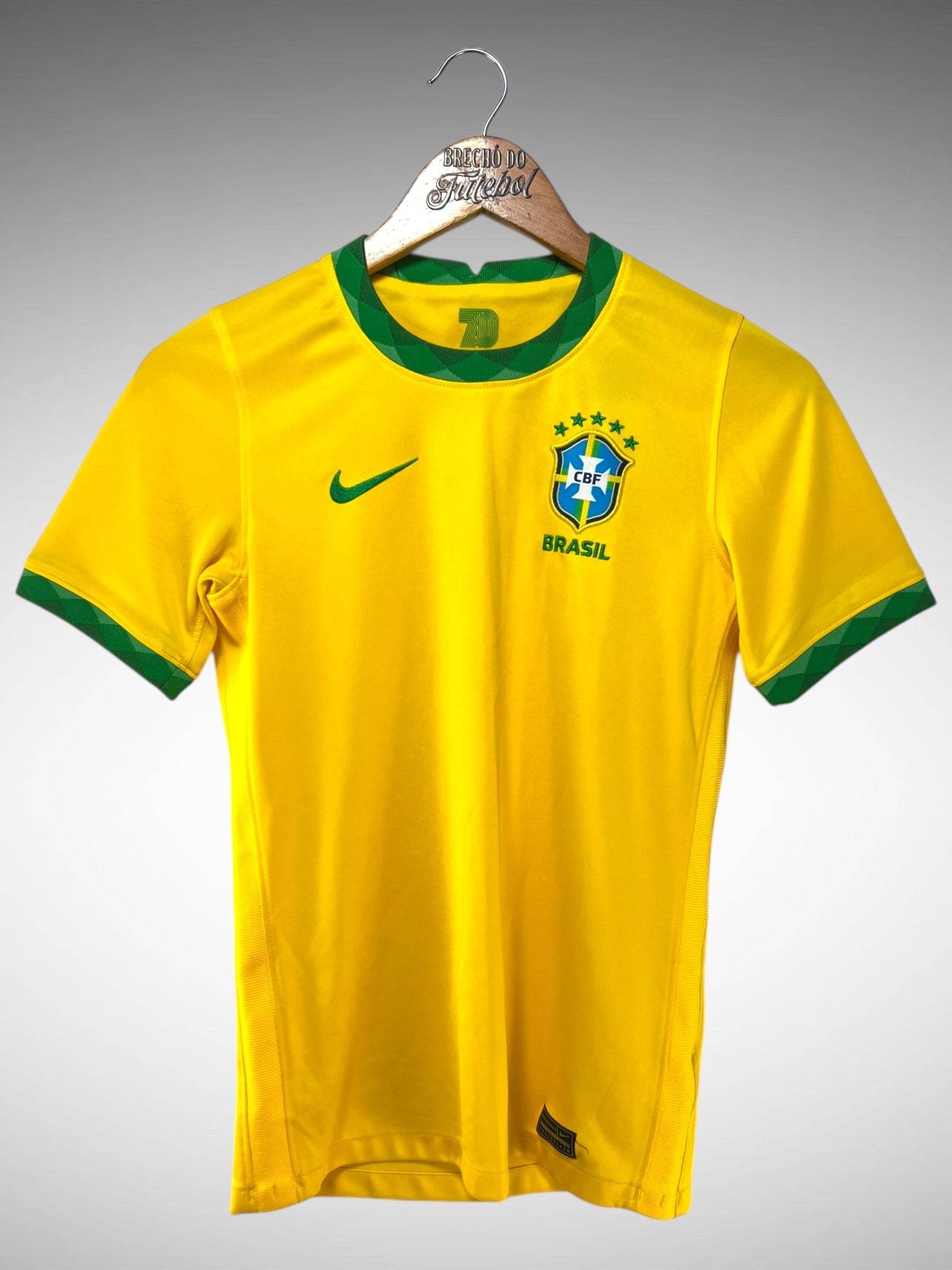 Brasil 2021 Primeira Camisa Tam 14 Anos Infantil.