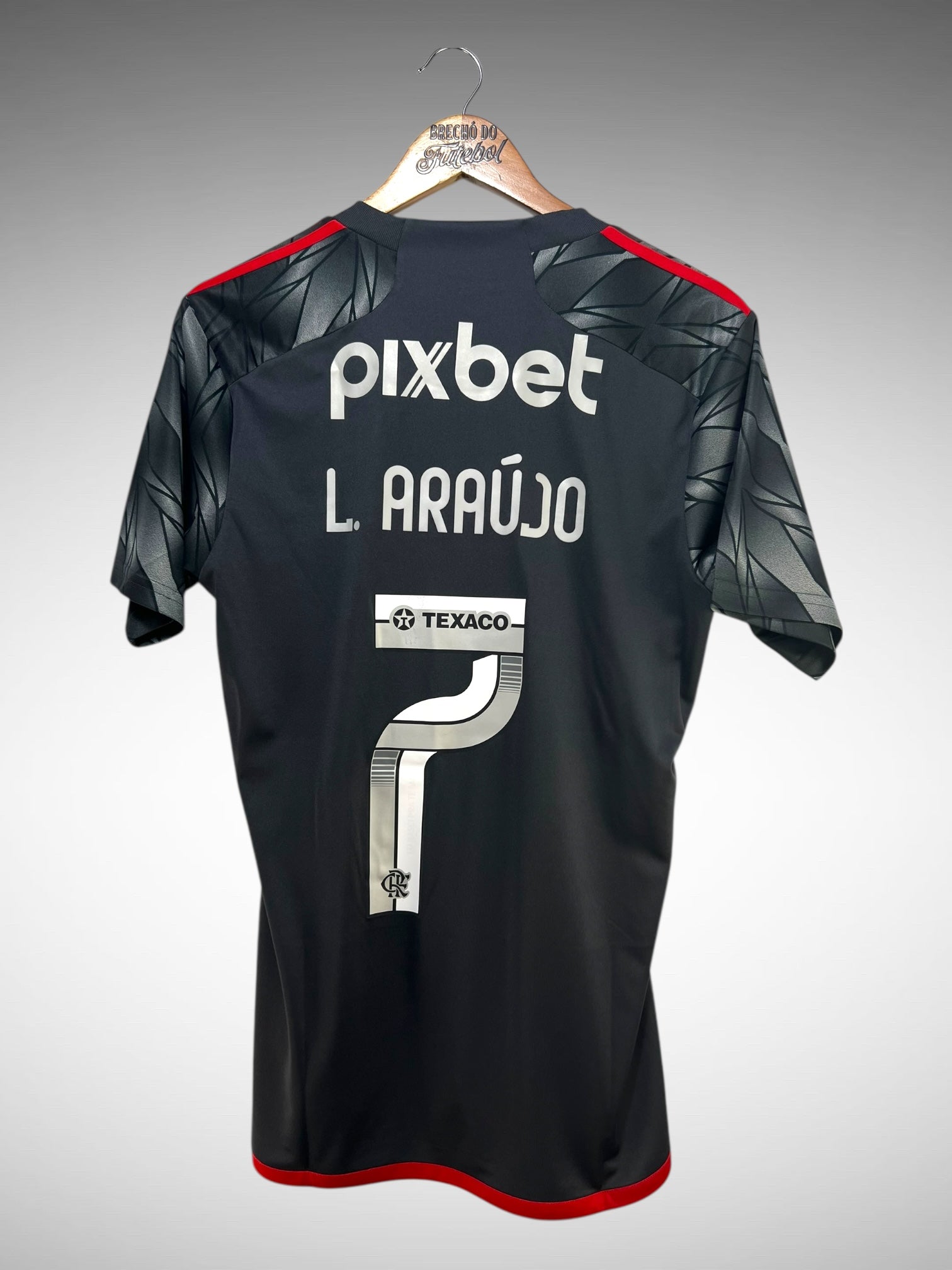 Flamengo 2024 Terceira Camisa Tam P N 7 L. Araújo.