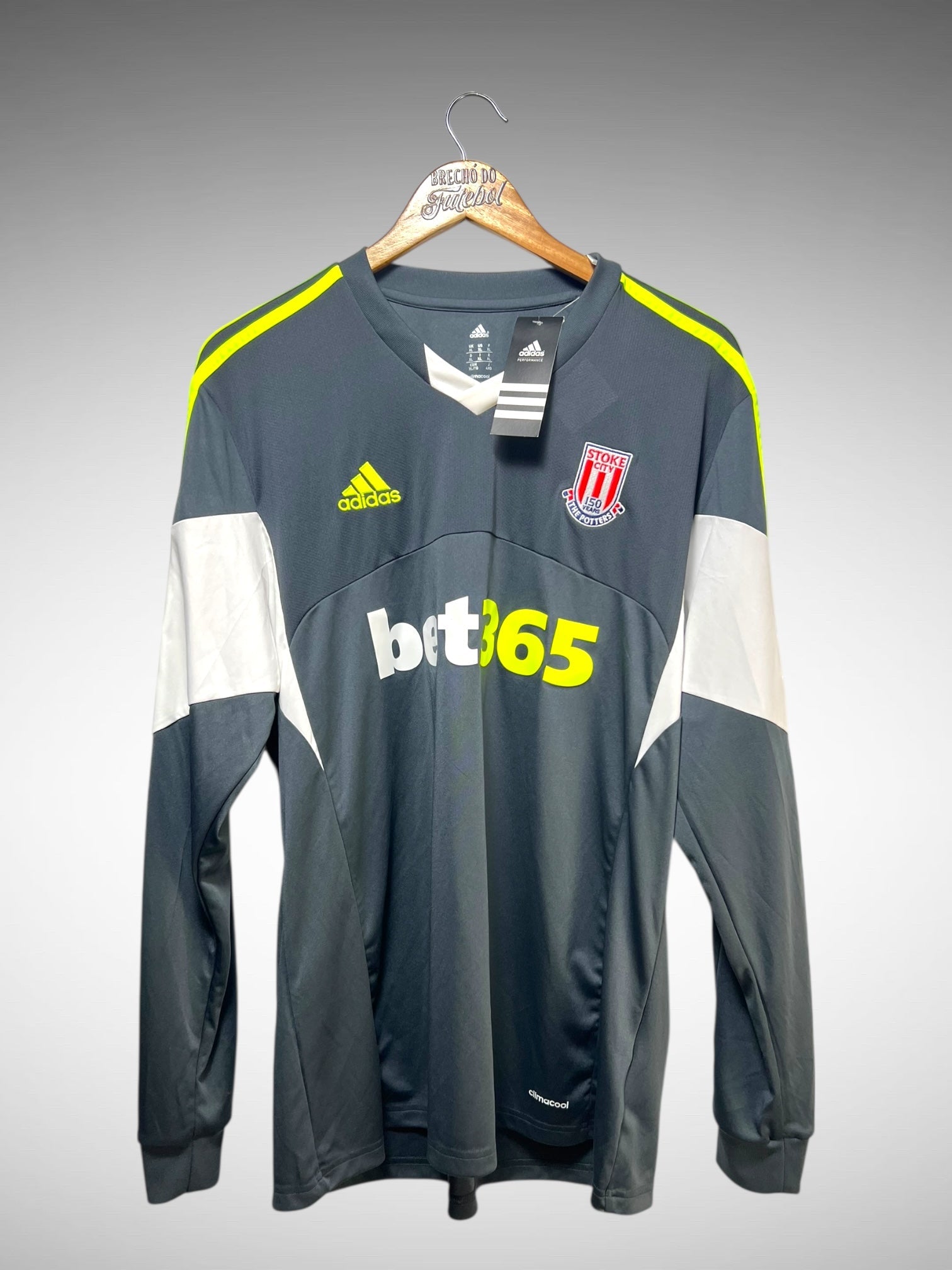 Stoke City 2013 Segunda Camisa Tam GG N 25 Crouch Mangas Longas.