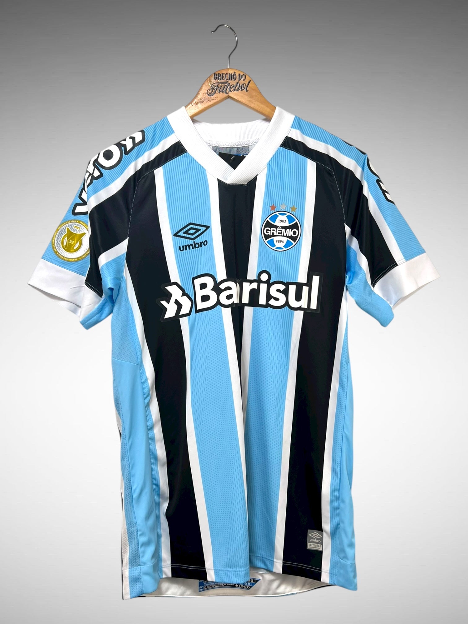 Grêmio 2021 Primeira Camisa Tam M N 33 L. Fernando.
