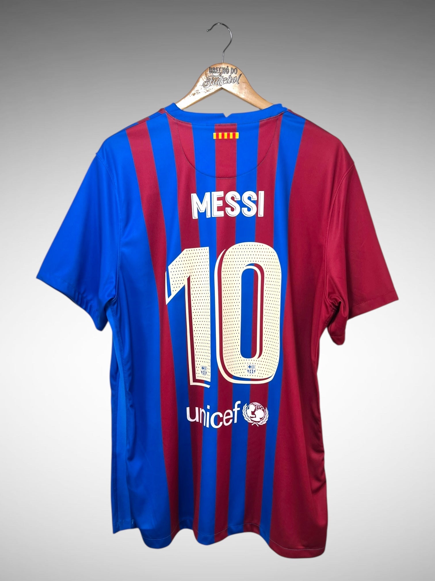Barcelona 2021 Primeira Camisa Tam GG N 10 Messi.