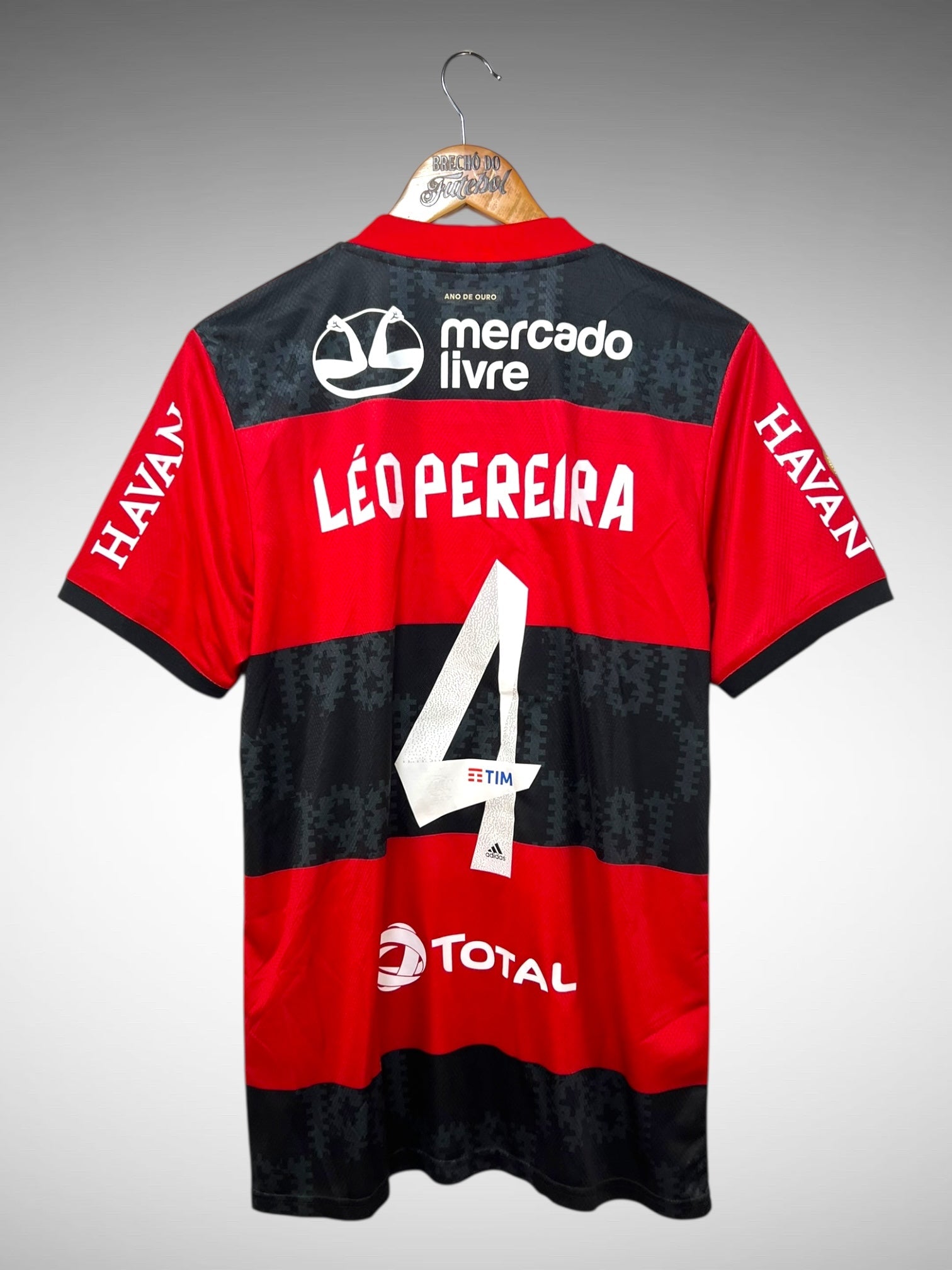Flamengo 2021 Primeira Camisa Tam M N 4 Léo Pereira.