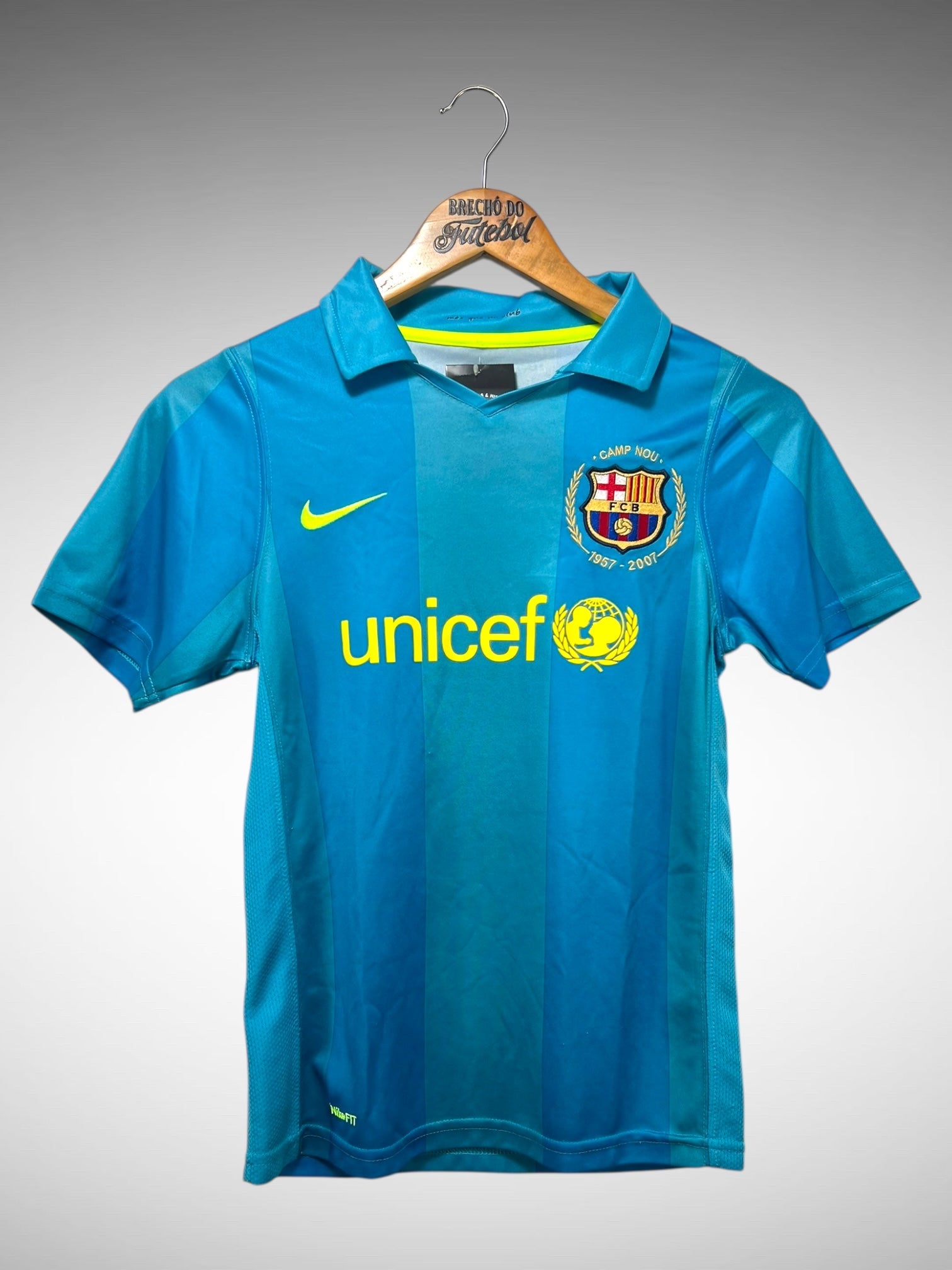 Barcelona 2008 Terceira Camisa Tam 12 Anos Infantil.